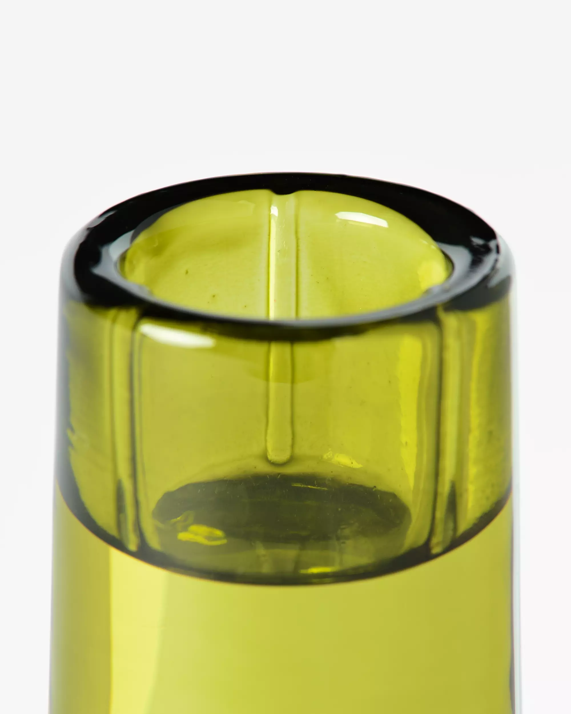 kandelaar ⌀5x12cm Bink glas groen
