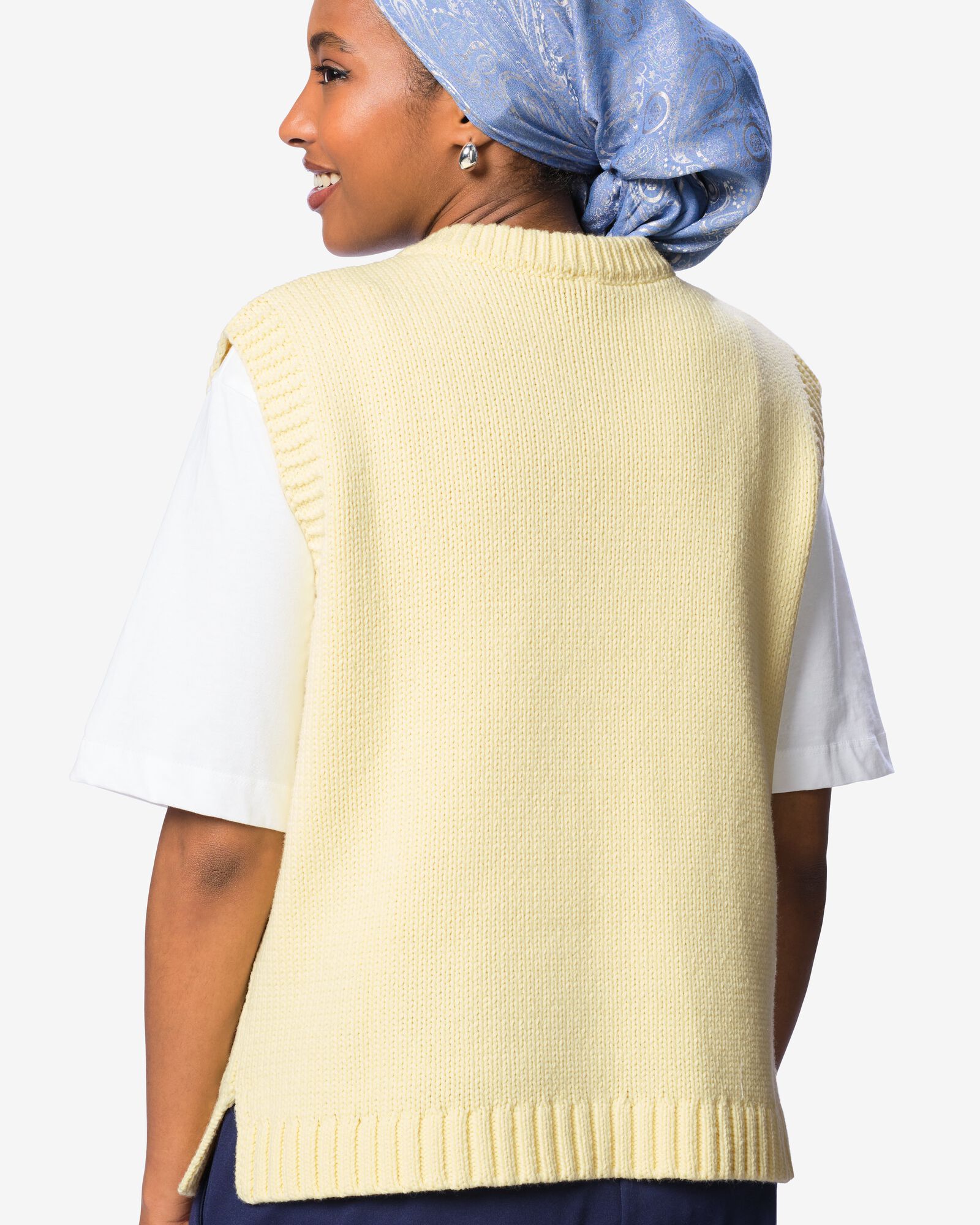 damesspencer Nadine kabel geel geel - 36212980YELLOW - HEMA