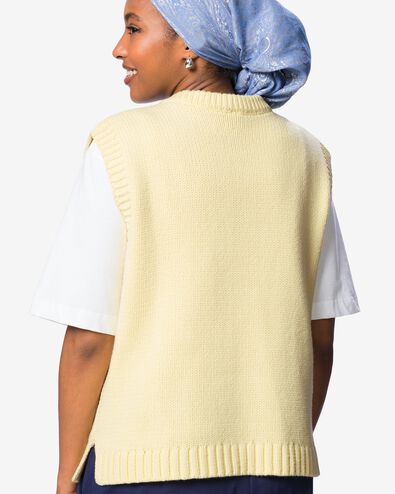 damesspencer Nadine kabel geel geel - 36212980YELLOW - HEMA
