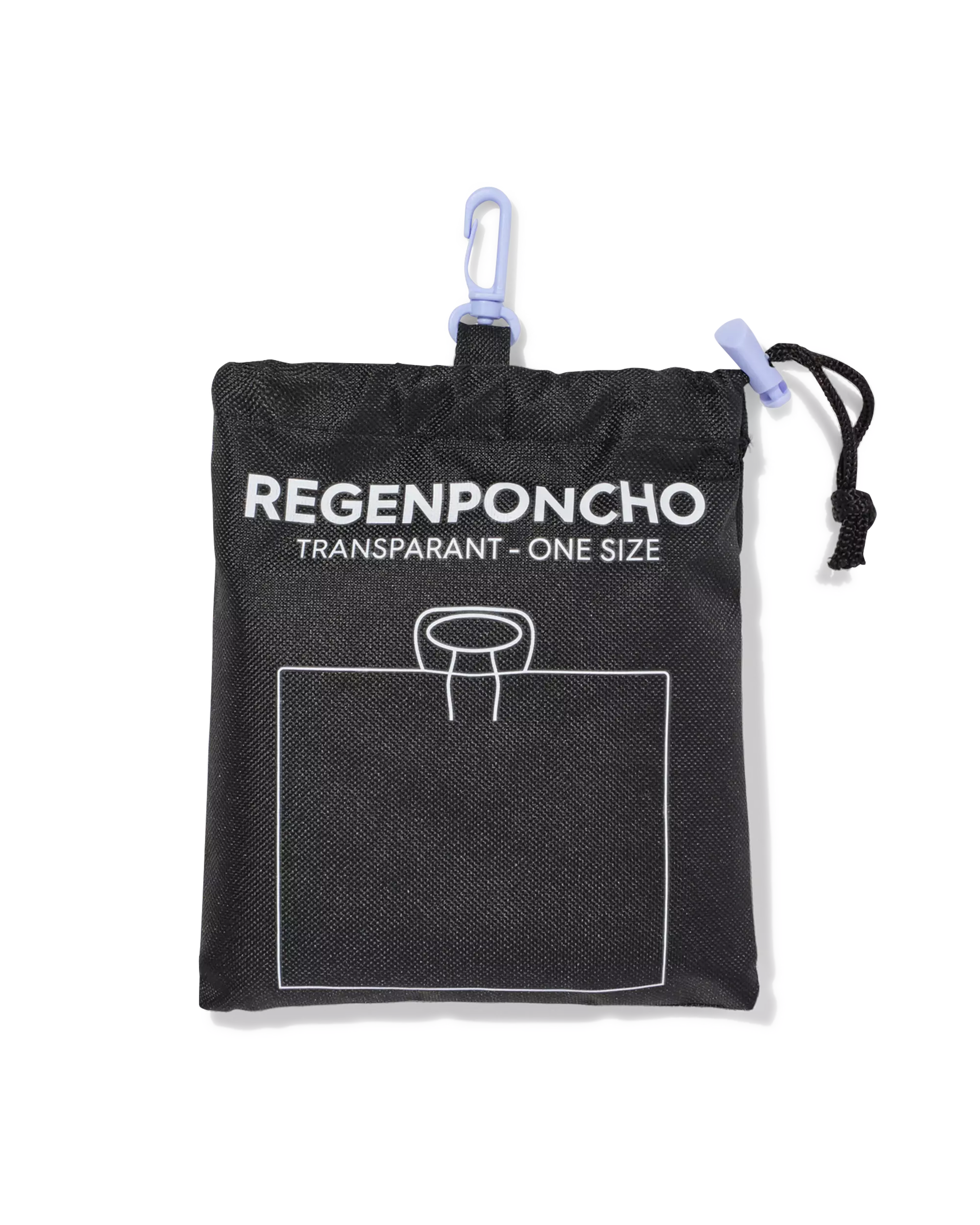herbruikbare regenponcho transparant