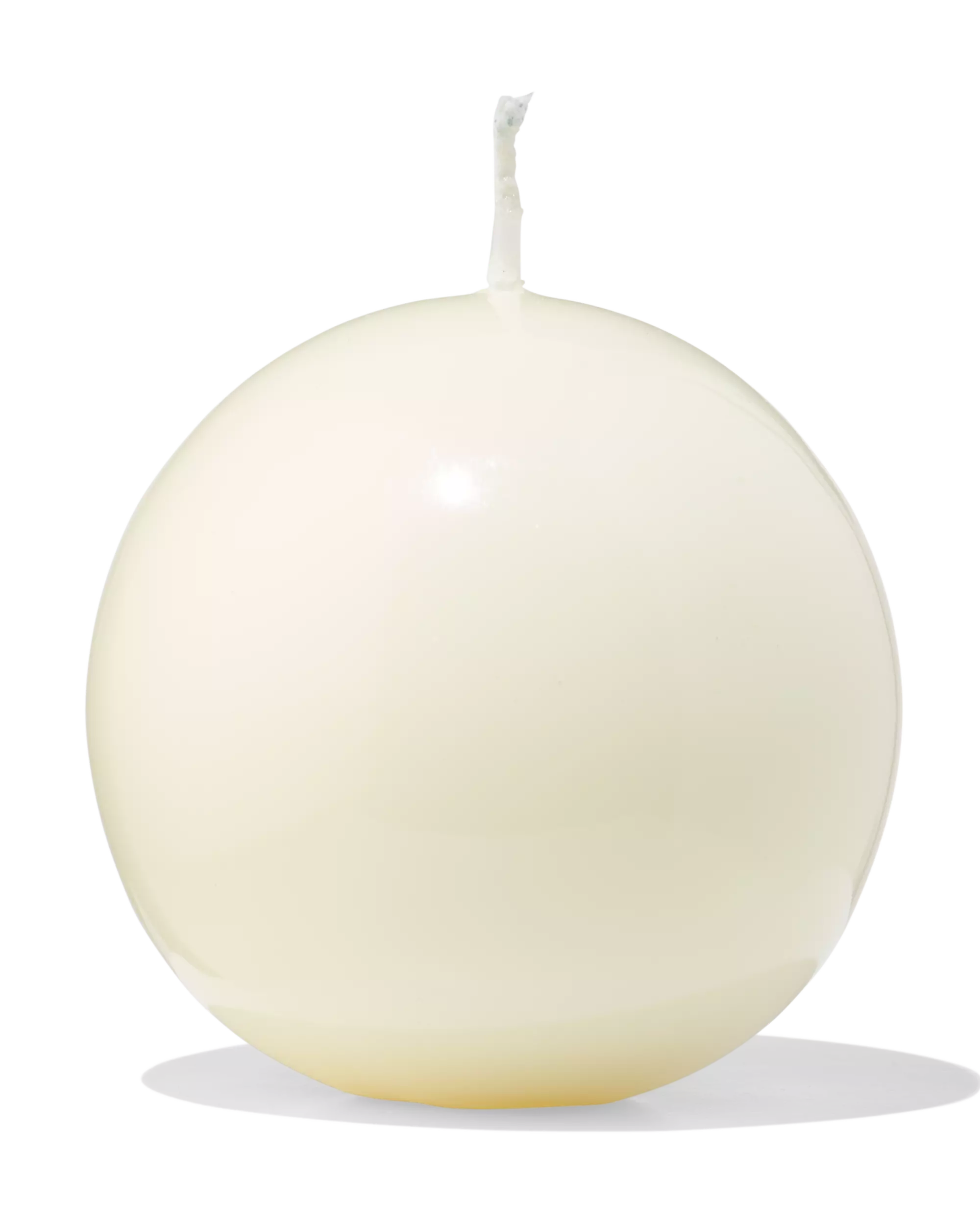 bougie boule ⌀7cm ivoire