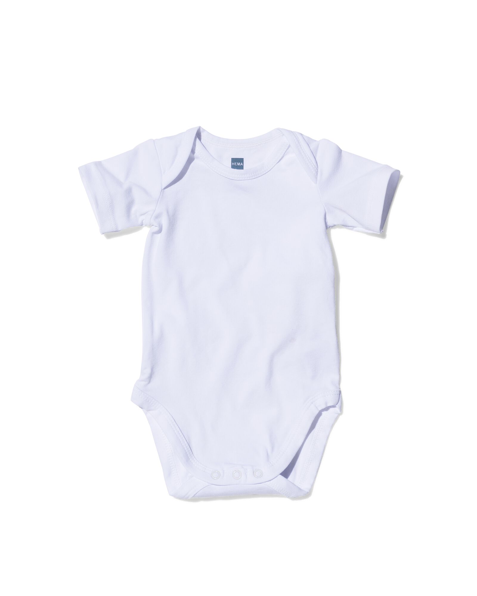 body en coton bio extensible &agrave; manches courtes - 2 pi&egrave;ces blanc blanc - 33355010WHITE - HEMA
