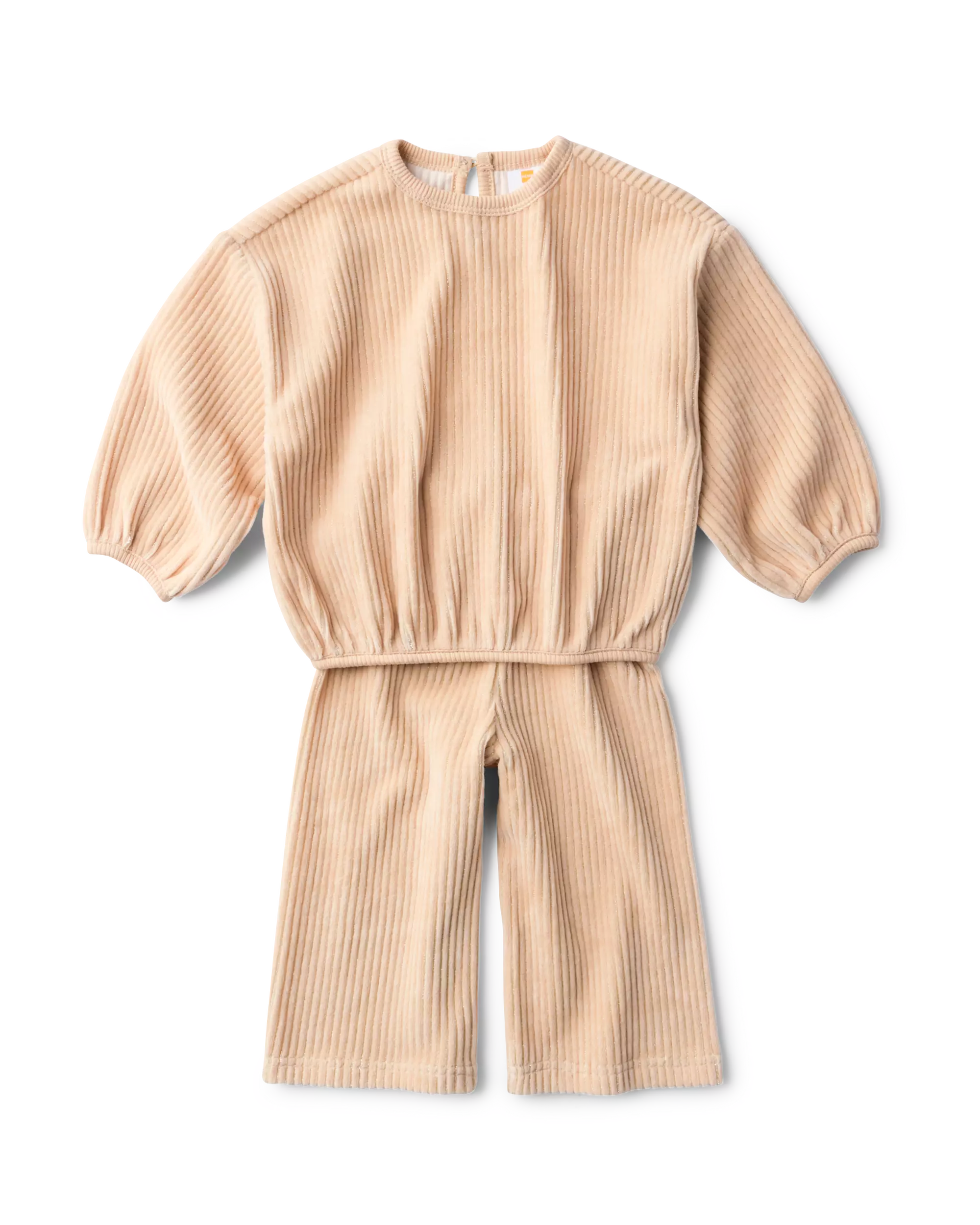 babykledingset velours rib lurex - 2 stuks