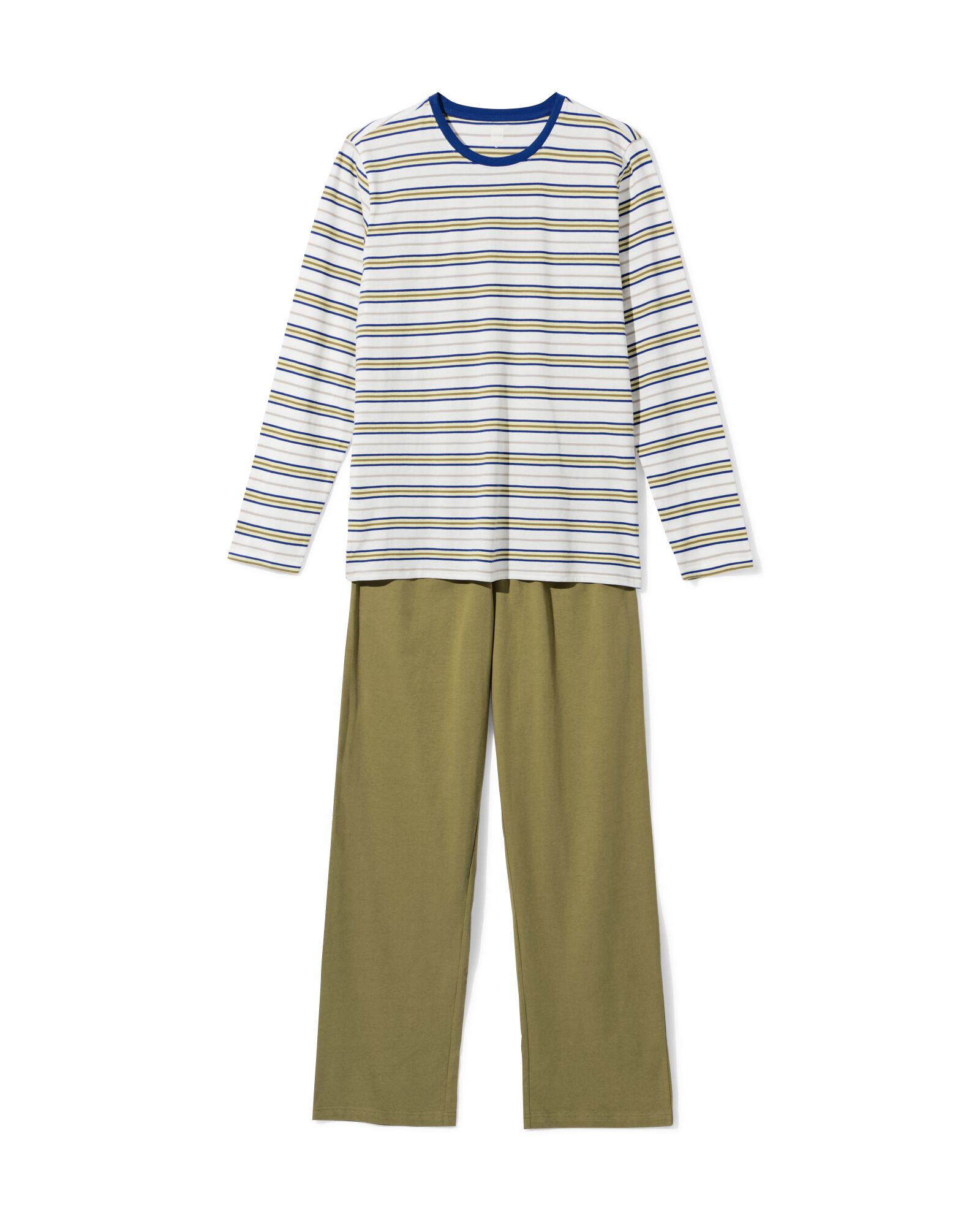 pyjama homme Jonas r&eacute;tro jersey blanc cass&eacute; - 23686670OFFWHITE - HEMA