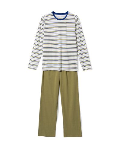 pyjama homme Jonas r&eacute;tro jersey blanc cass&eacute; - 23686670OFFWHITE - HEMA