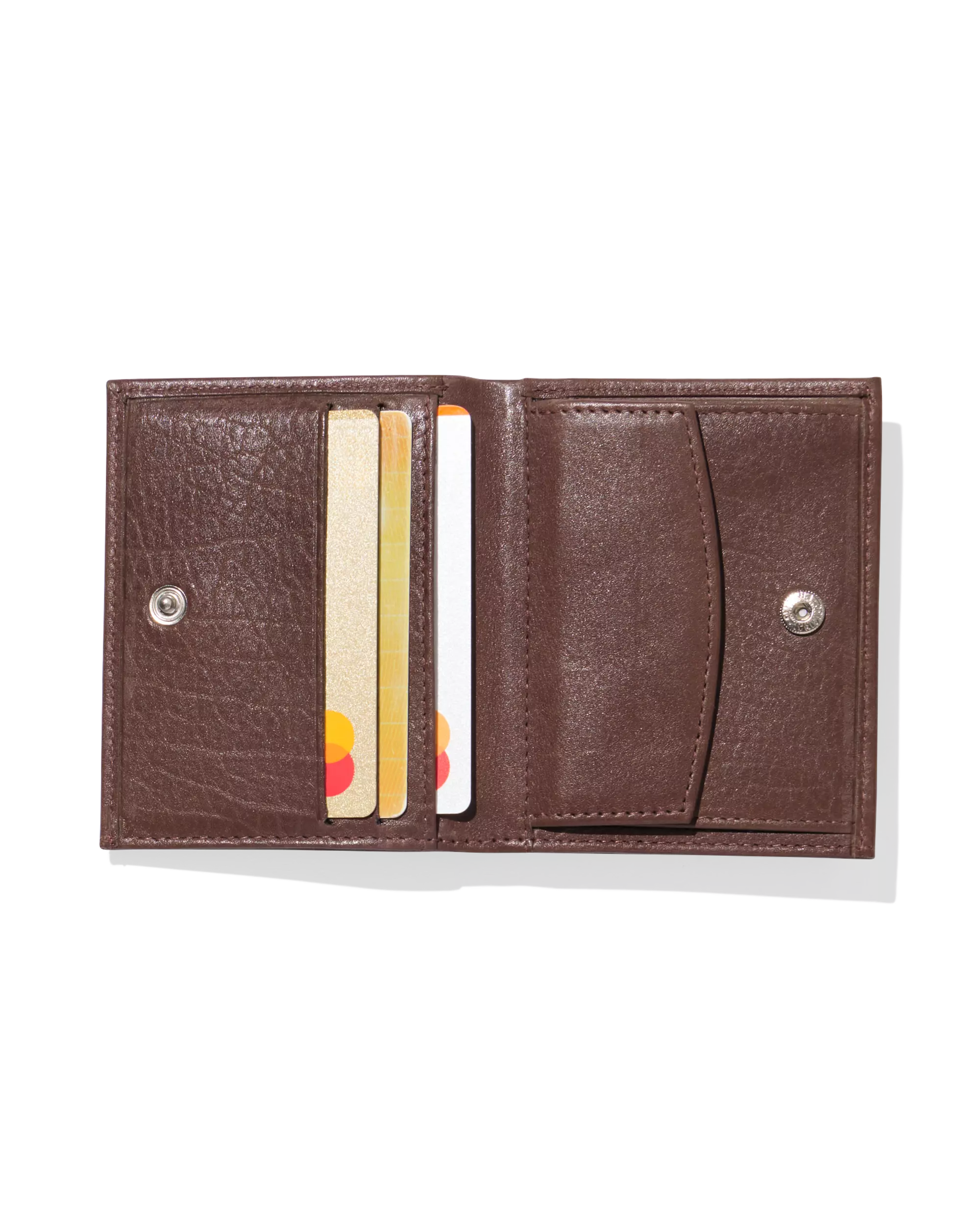 Brieftasche, hohes Format, aus braunem Leder