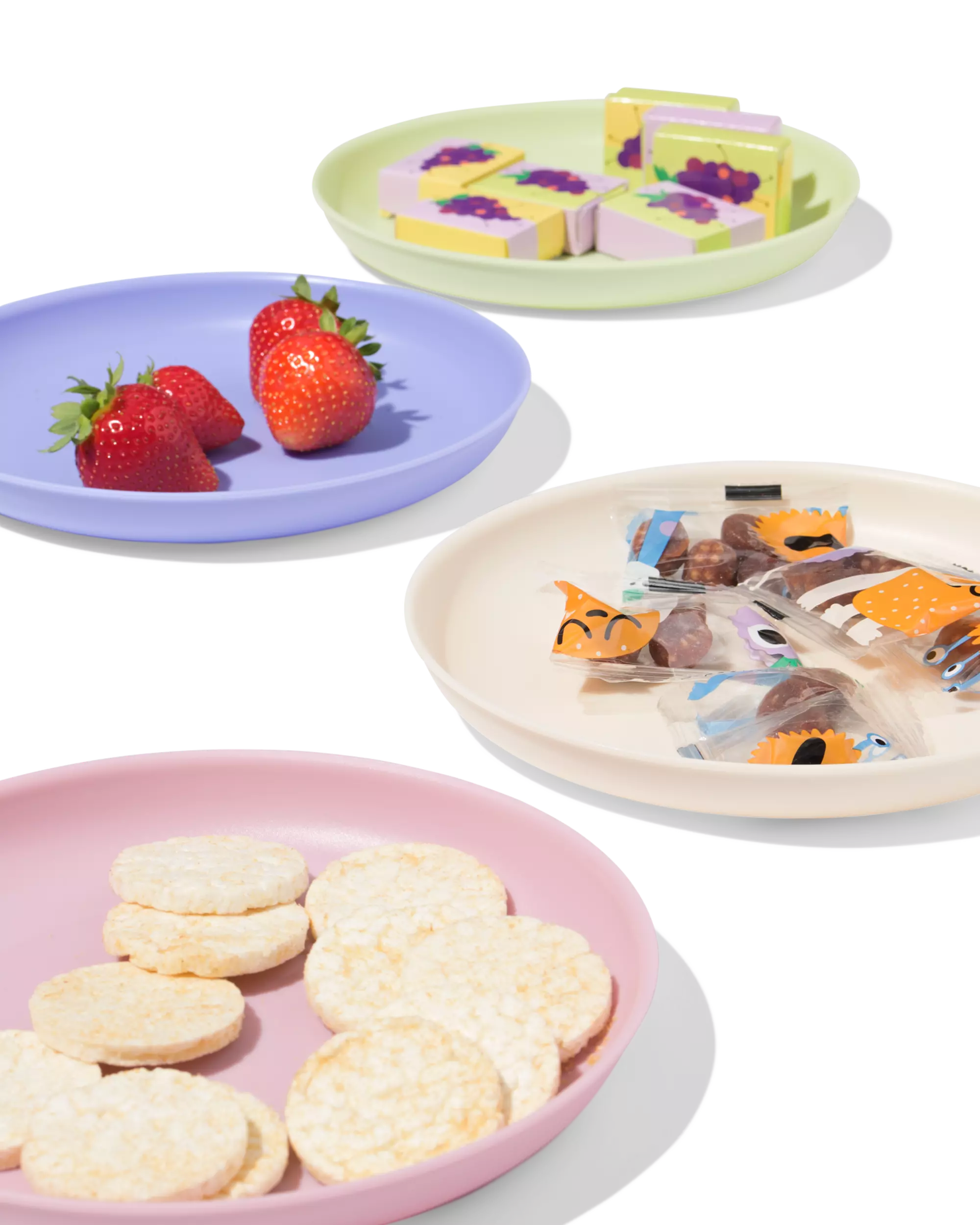 assiette Ø18,5cm plastique - 4 pièces