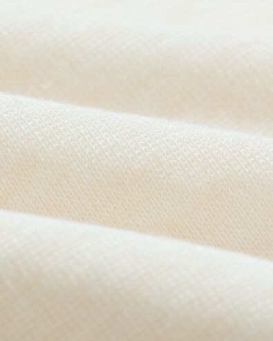 dames T-shirt Lora fijngebreid gerecycled polyester gebroken wit gebroken wit - 36214330OFFWHITE - HEMA