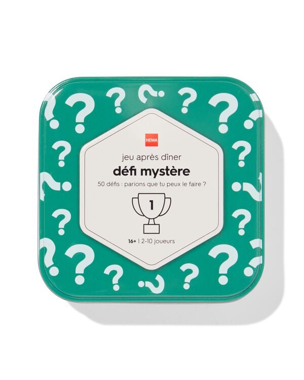 after dinner game 'mystery challenge'