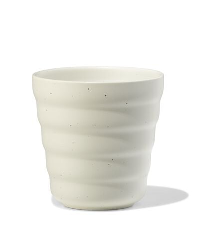 Cappuccinobecher 300 ml, Trend, Steingut, gesprenkelt, grau - 80660364 - HEMA