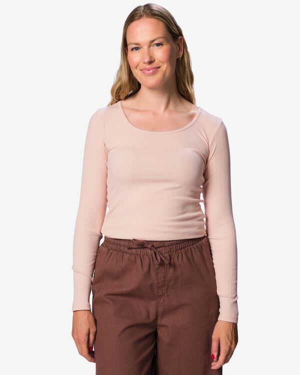 t-shirt femme Olivia jersey rose rose - 36213480PINK - HEMA