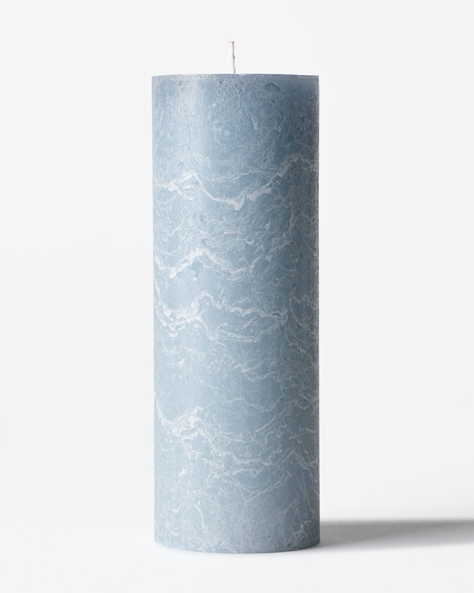 bougie rustique &Oslash;7x19 cm bleu clair bleu clair 7 x 19 - 13502918 - HEMA