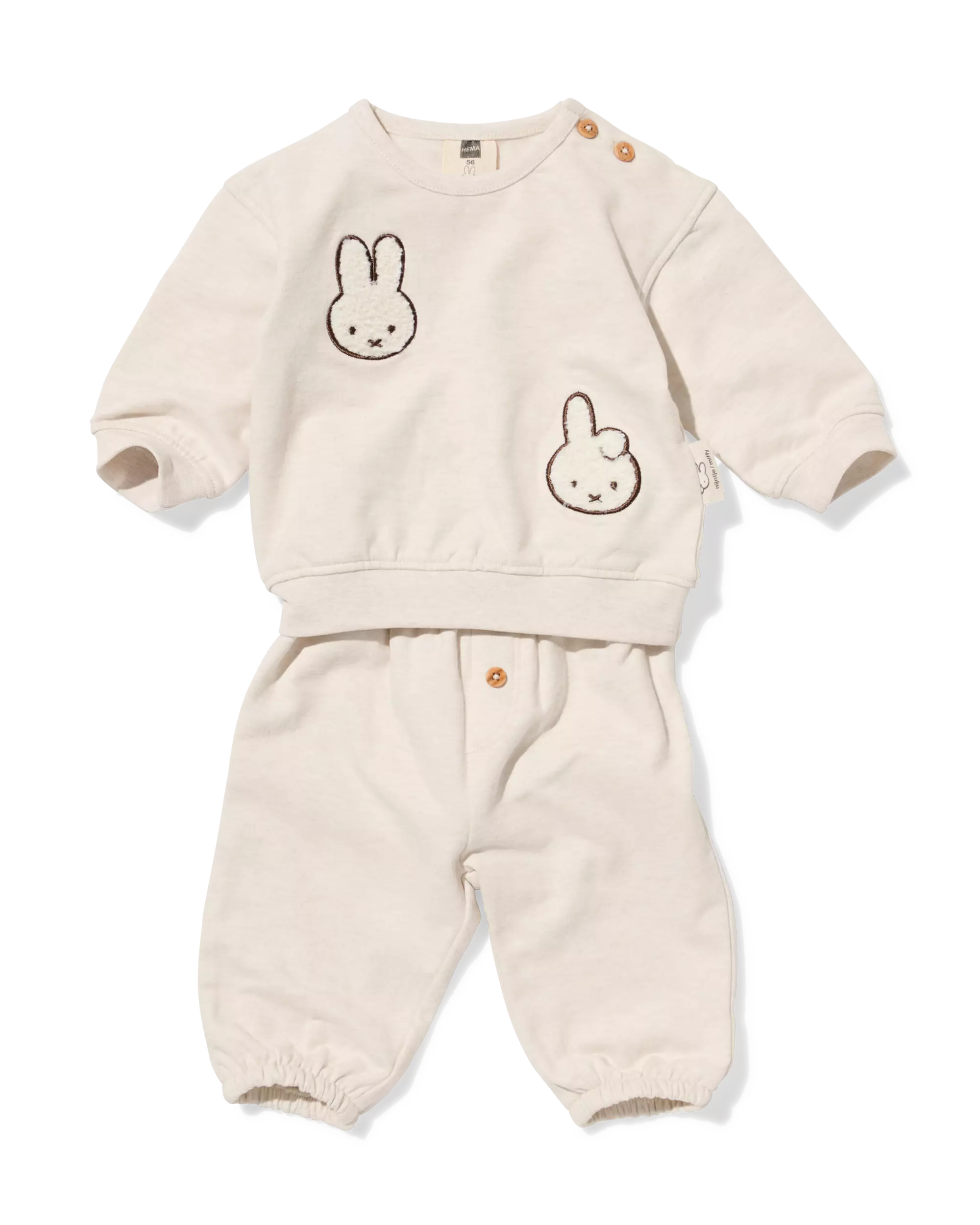 ensemble de vêtements pour bébé Miffy coupe confortable tissu molleton