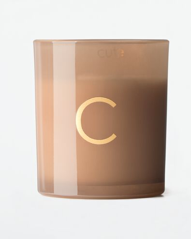 bougie en verre &Oslash;8x9cm lettre C C bougie en verre - 61102662 - HEMA