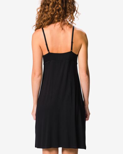 chemise de nuit femme viscose noir noir - 23400671BLACK - HEMA