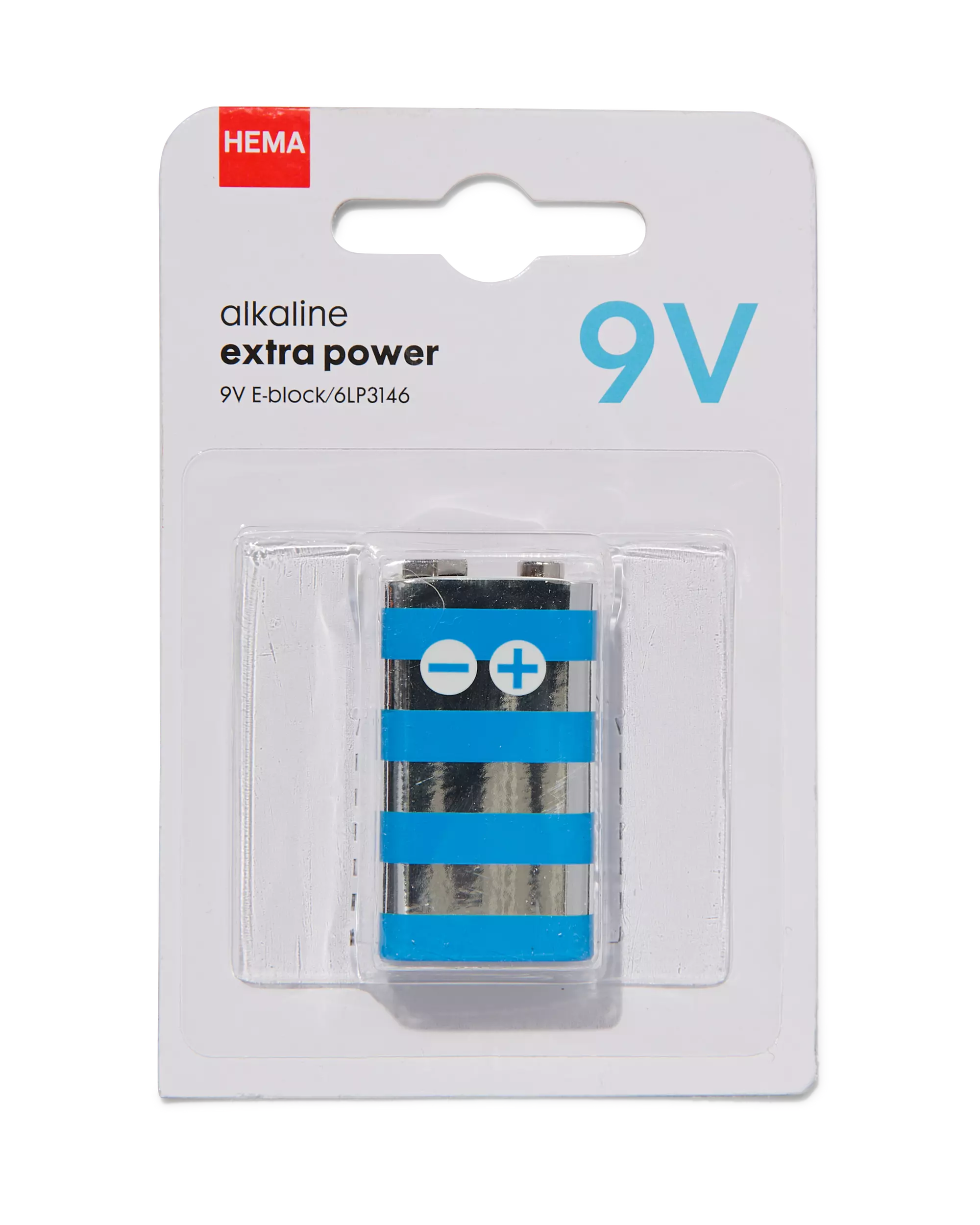 9V alkaline extra power batterij
