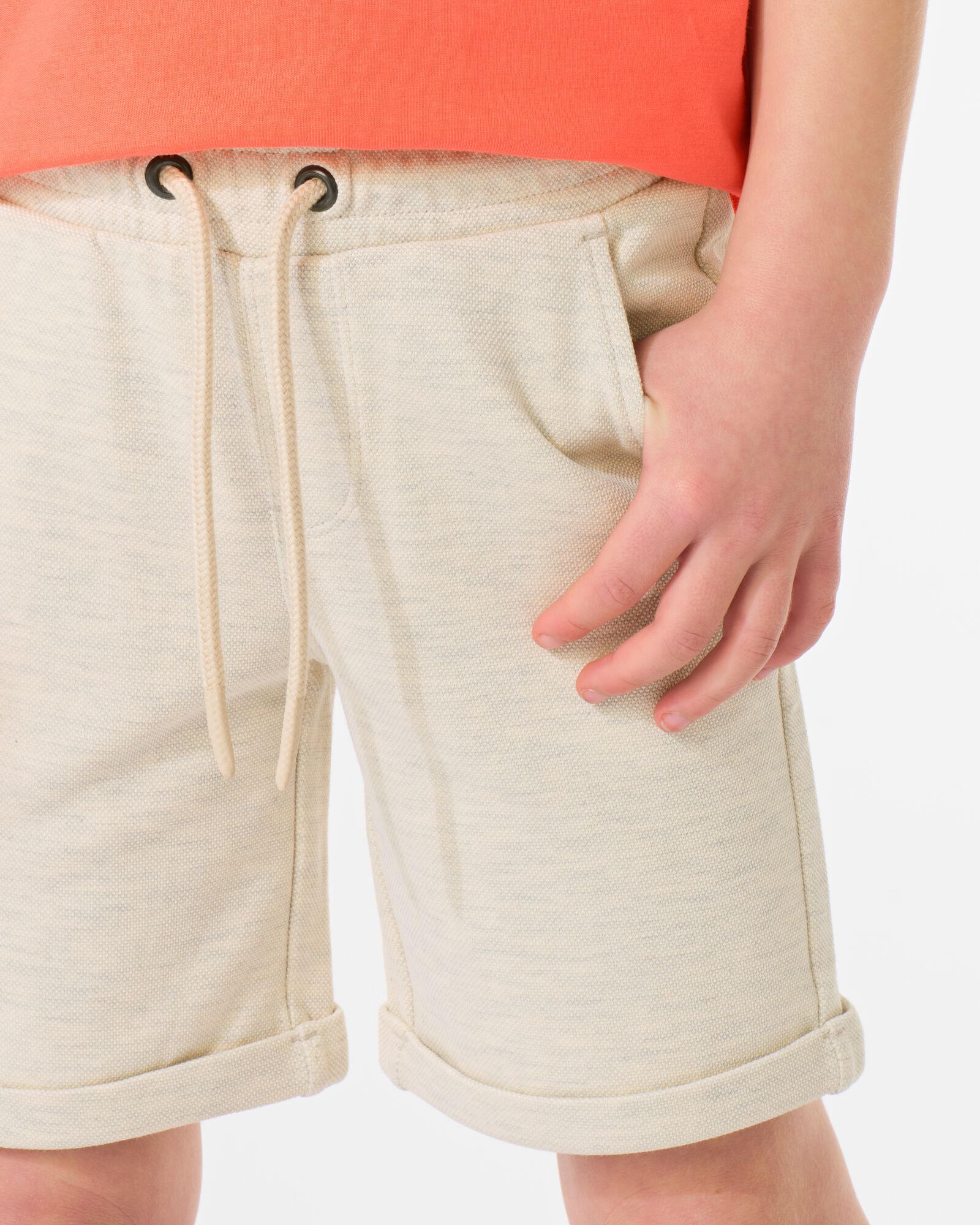 kindershort regular fit beige - 30715202BEIGE - HEMA