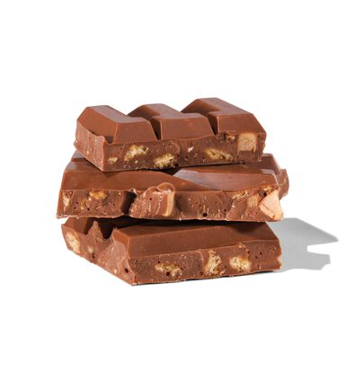 chocoladereep melk stroopwafel fudge 180gram - 10350036 - HEMA