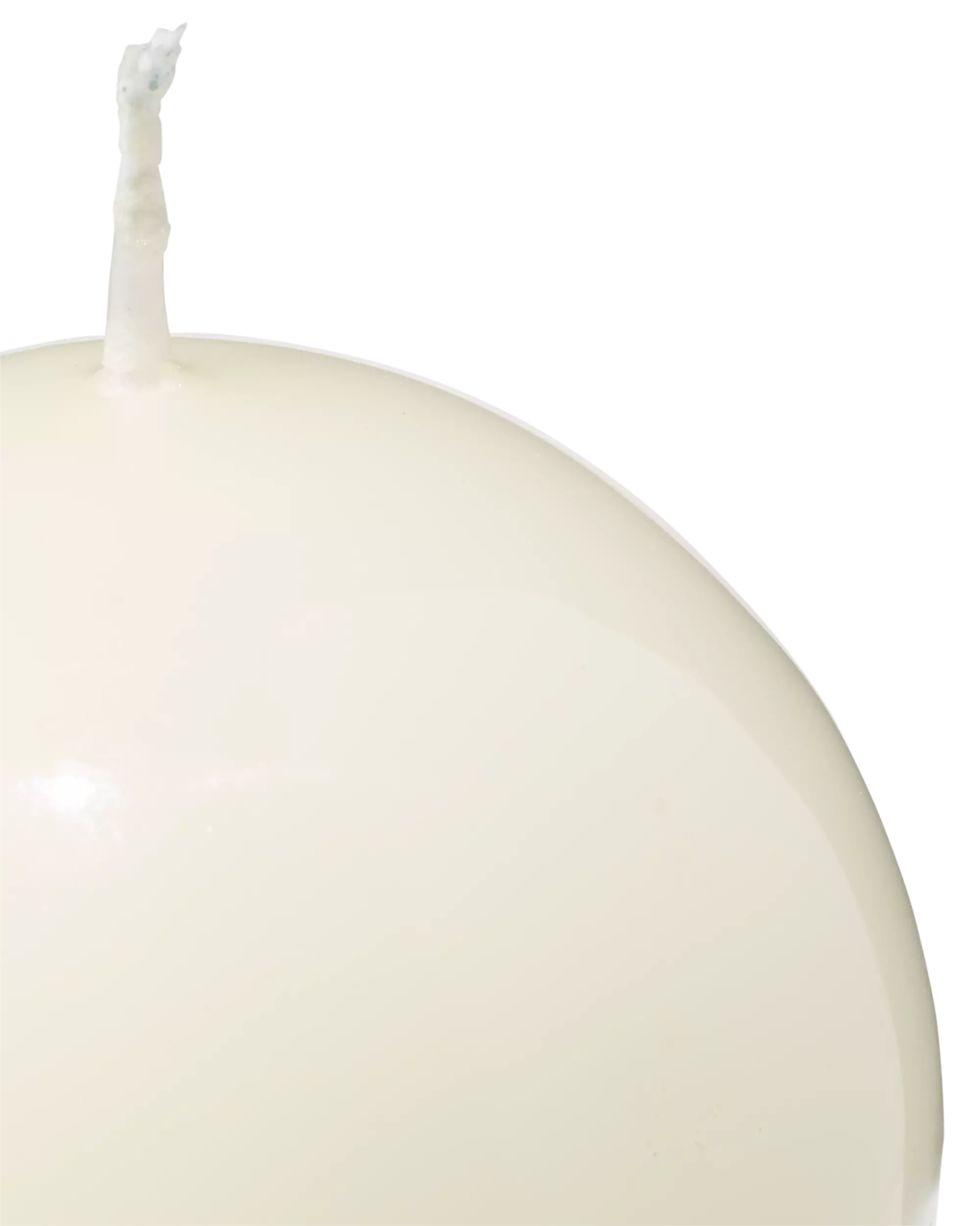 bougie boule ⌀7cm ivoire
