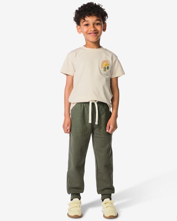 kinder sweatbroek regular fit grijs