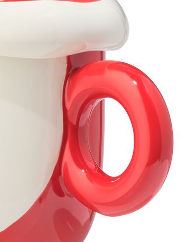 mug 14 x 16,5 cm c&eacute;ramique P&egrave;re No&euml;l avec couvercle - 41500200 - HEMA