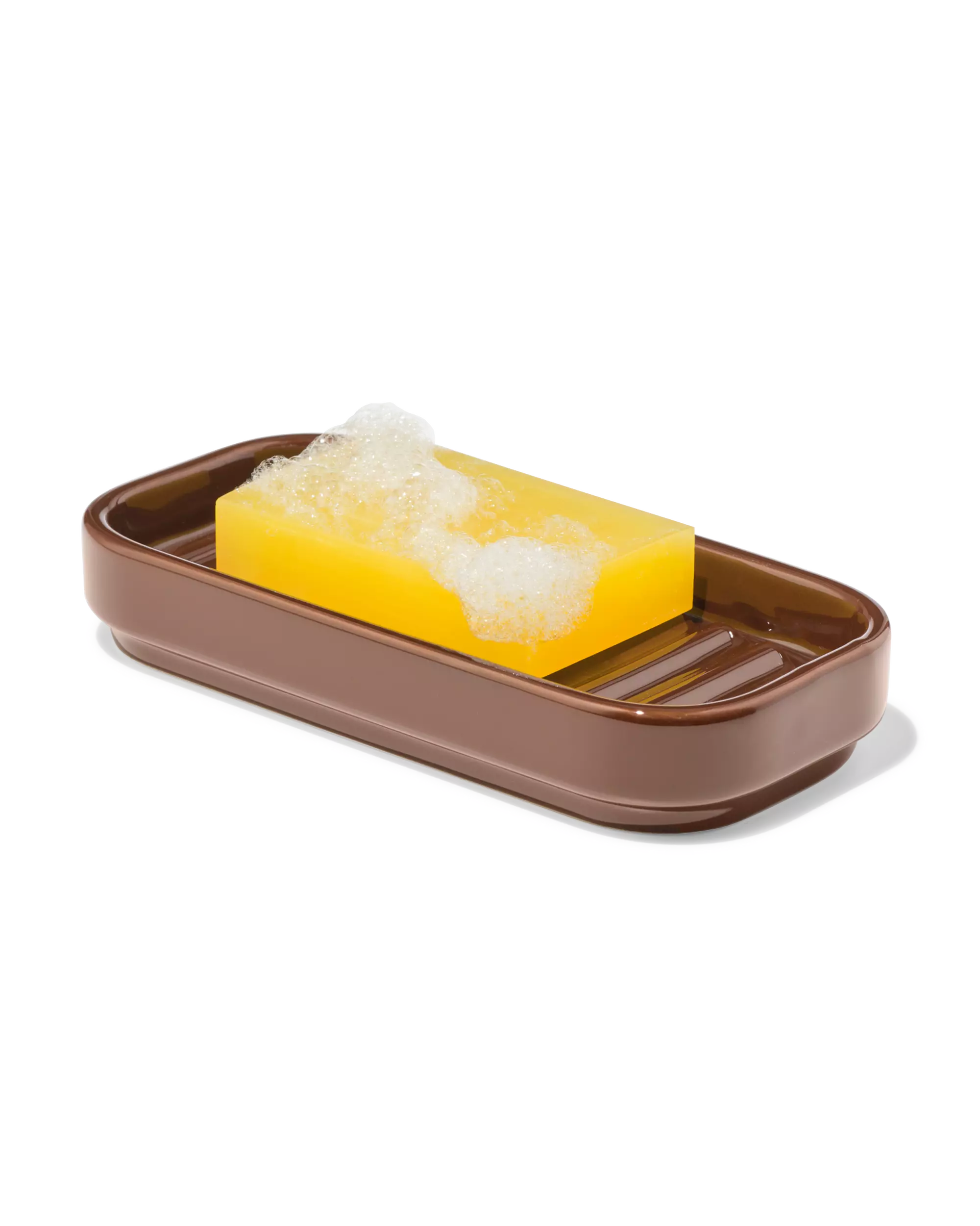 porte-savon céramique marron
