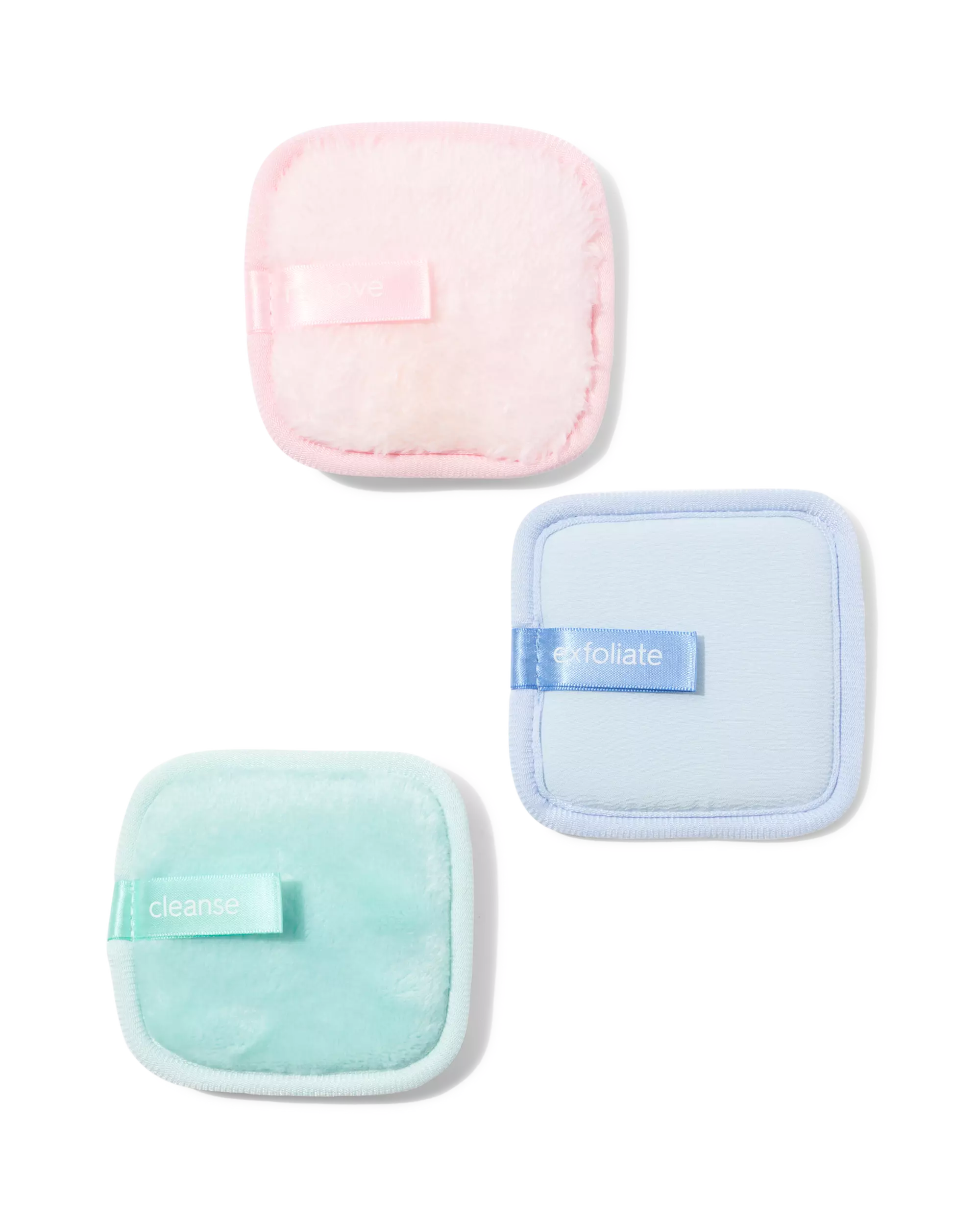 disques démaquillants réutilisables 3 étapes - lot de 3