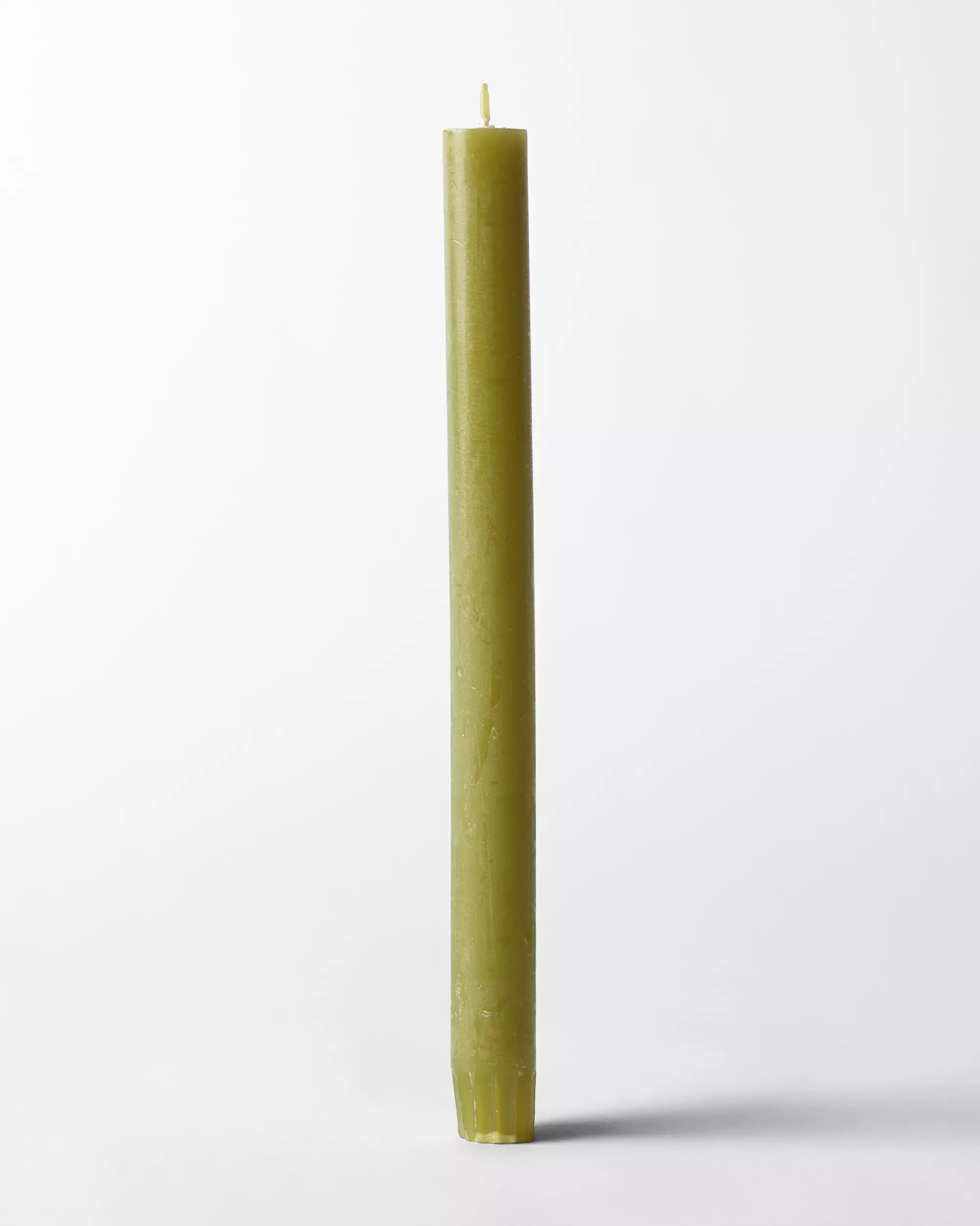 bougie longue ⌀2,2 x 27 cm rustique olive