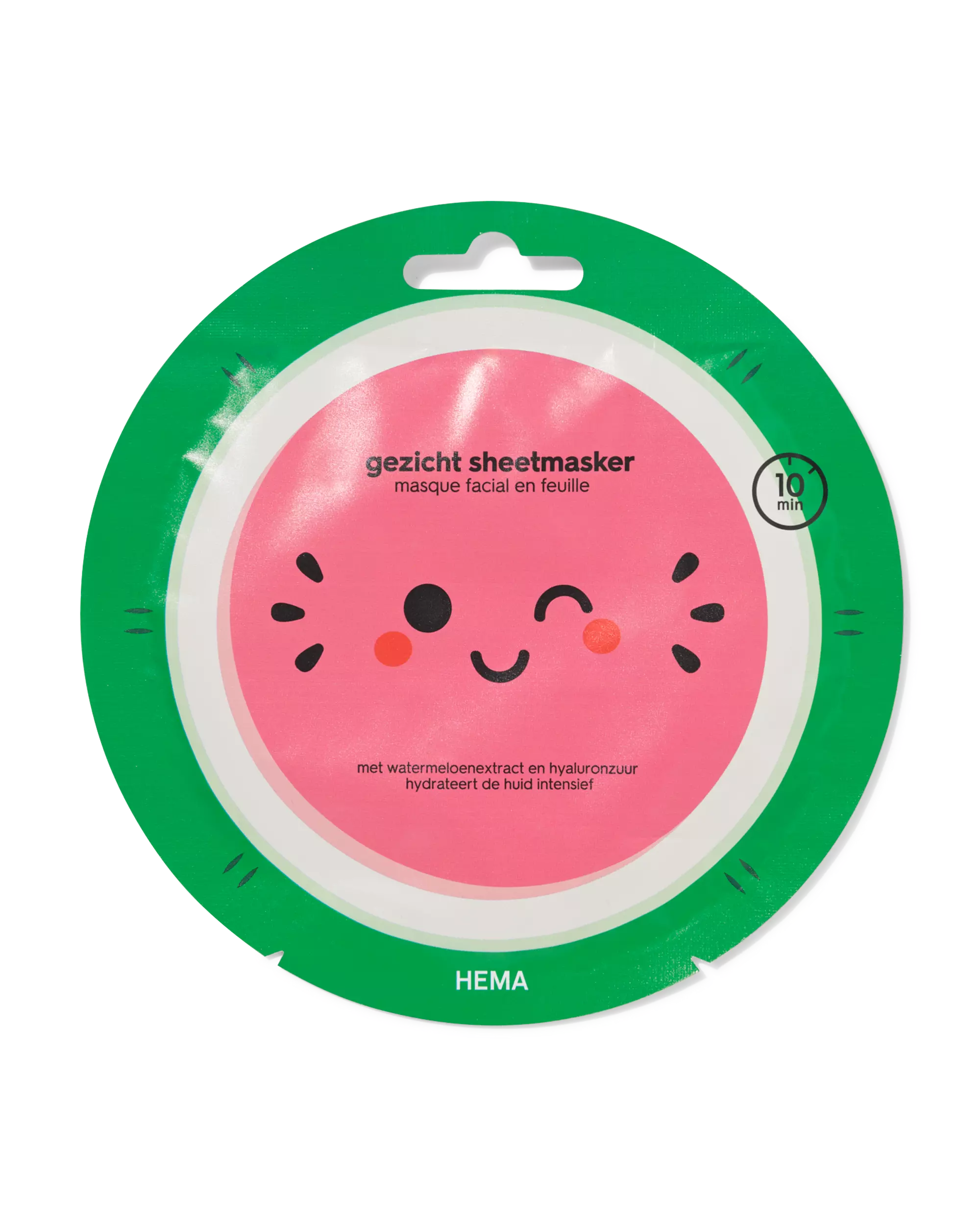 gezicht sheetmasker watermeloen