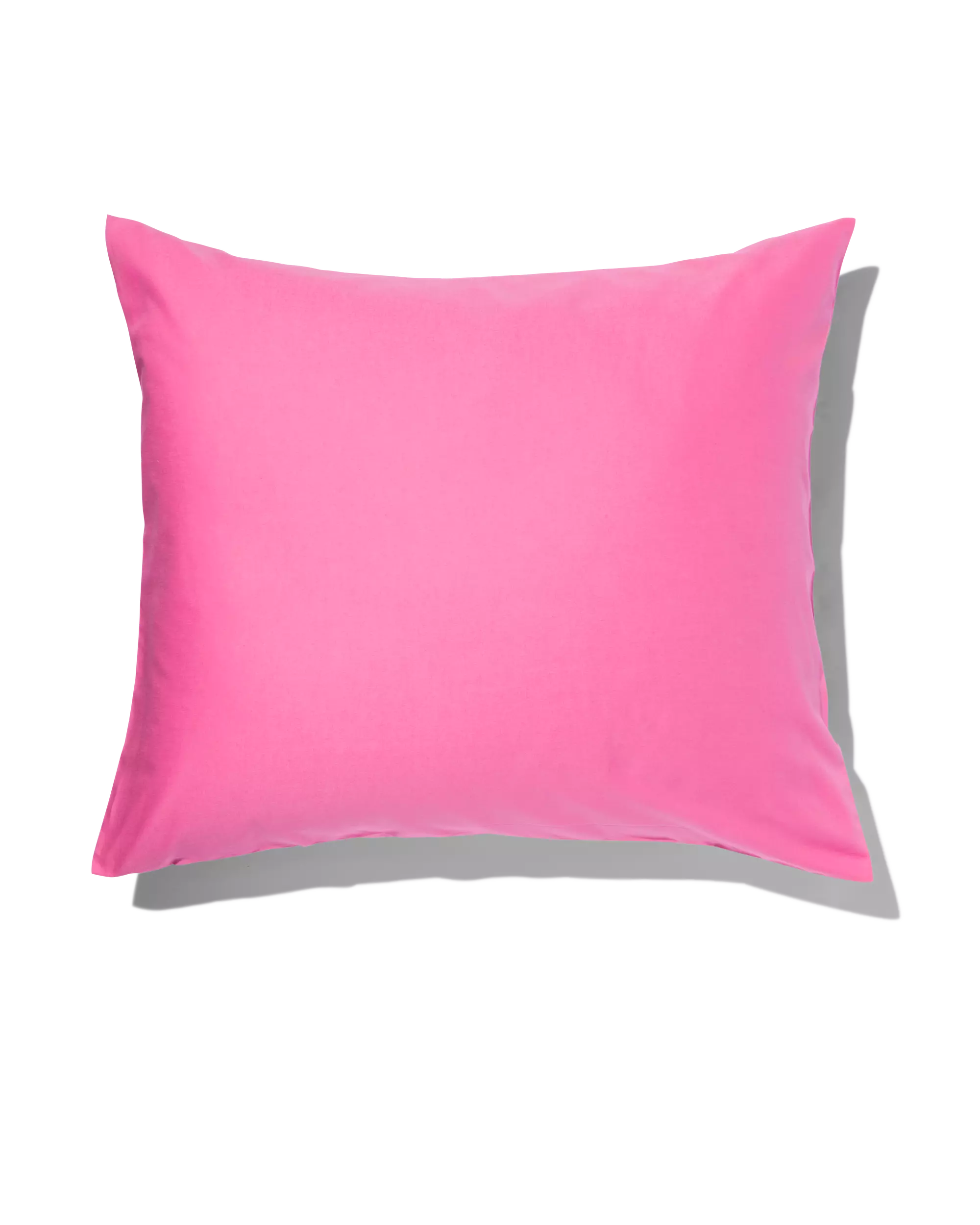 taie d'oreiller 60x70cm coton doux rose vif