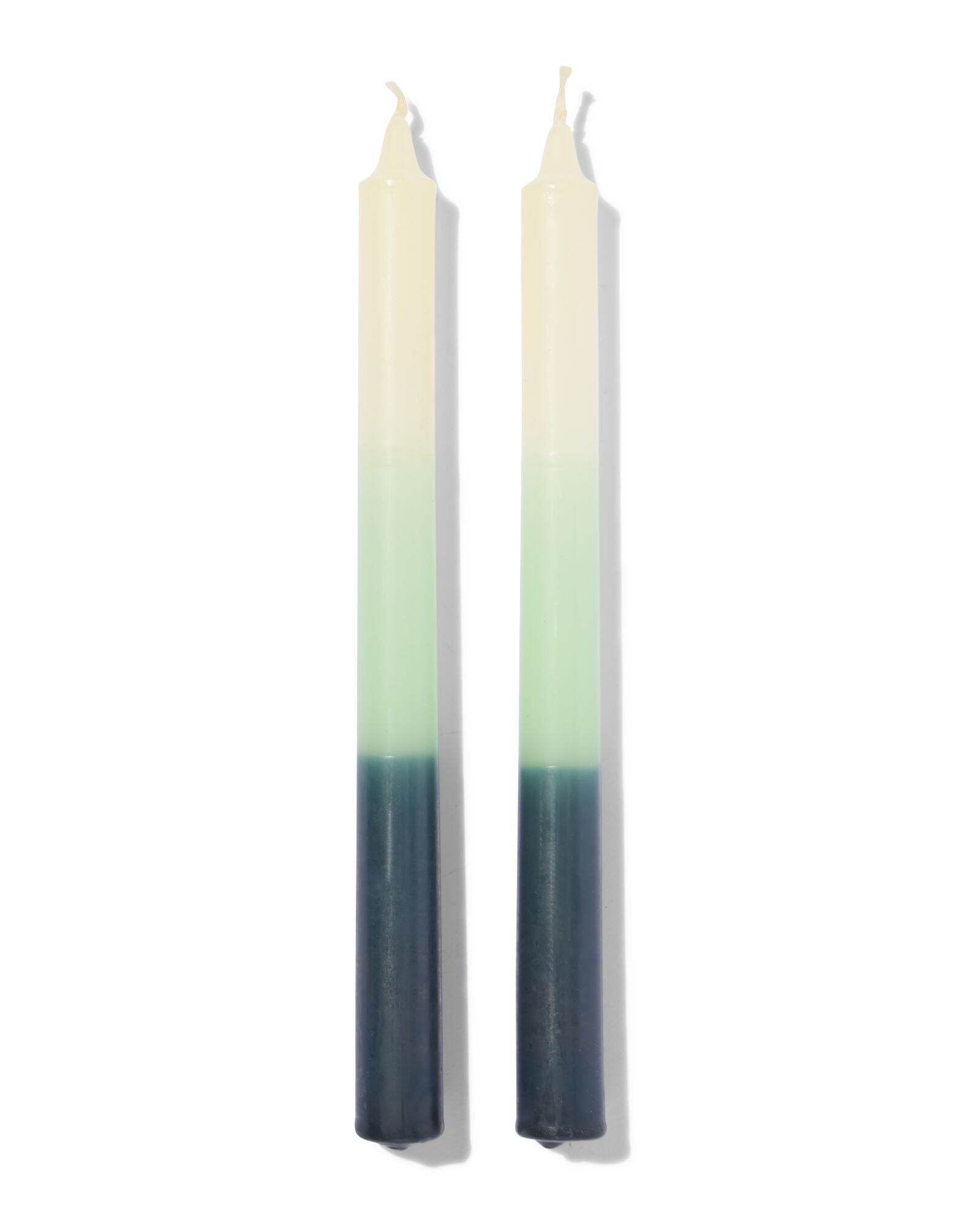 korte huishoudkaarsen dip-dye - 2 stuks - 13506103 - HEMA