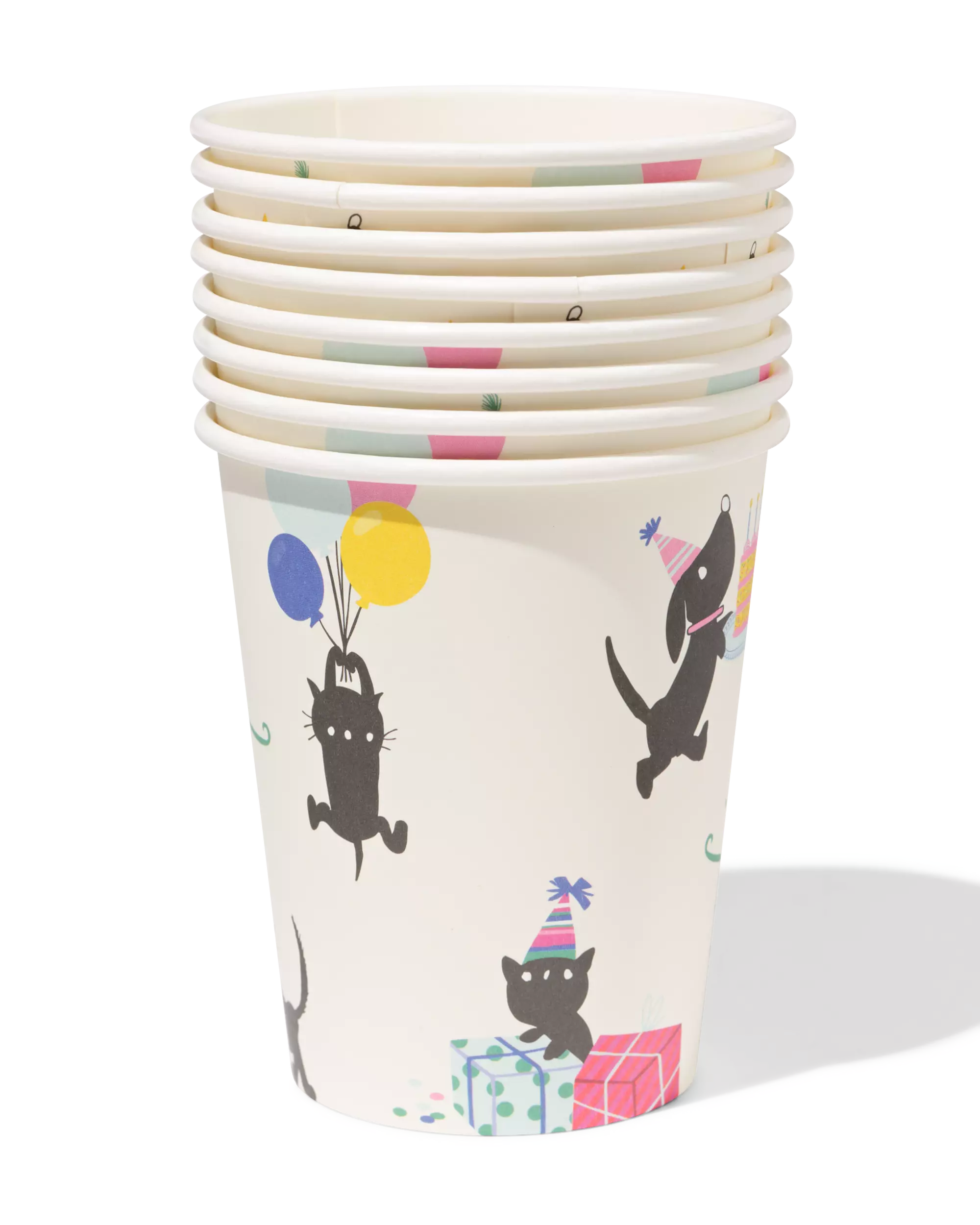 Takkie en Siepie bekers 250ml papier - 8 stuks