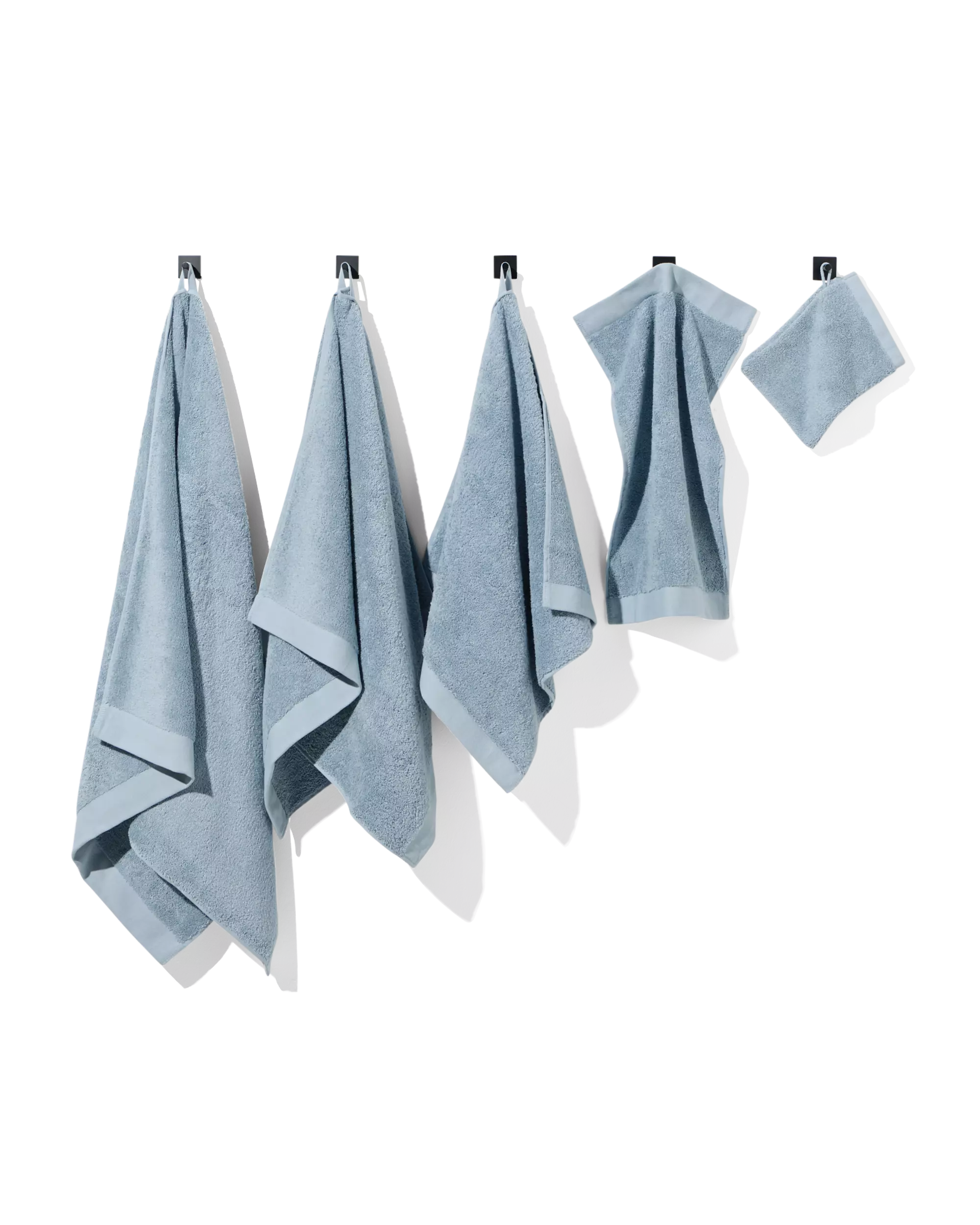 serviette de bain 60x110 qualité hôtelière extra douce bleu glacier