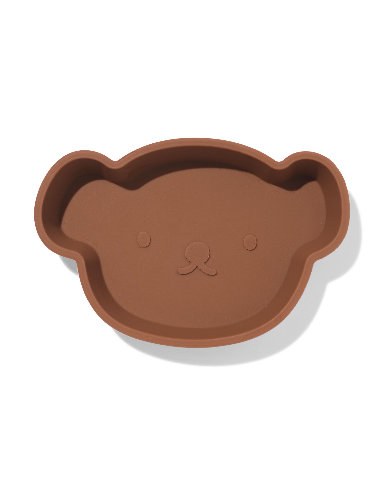 assiette miffy 17,5 x 11,76 cm silicone marron - 14201104 - HEMA