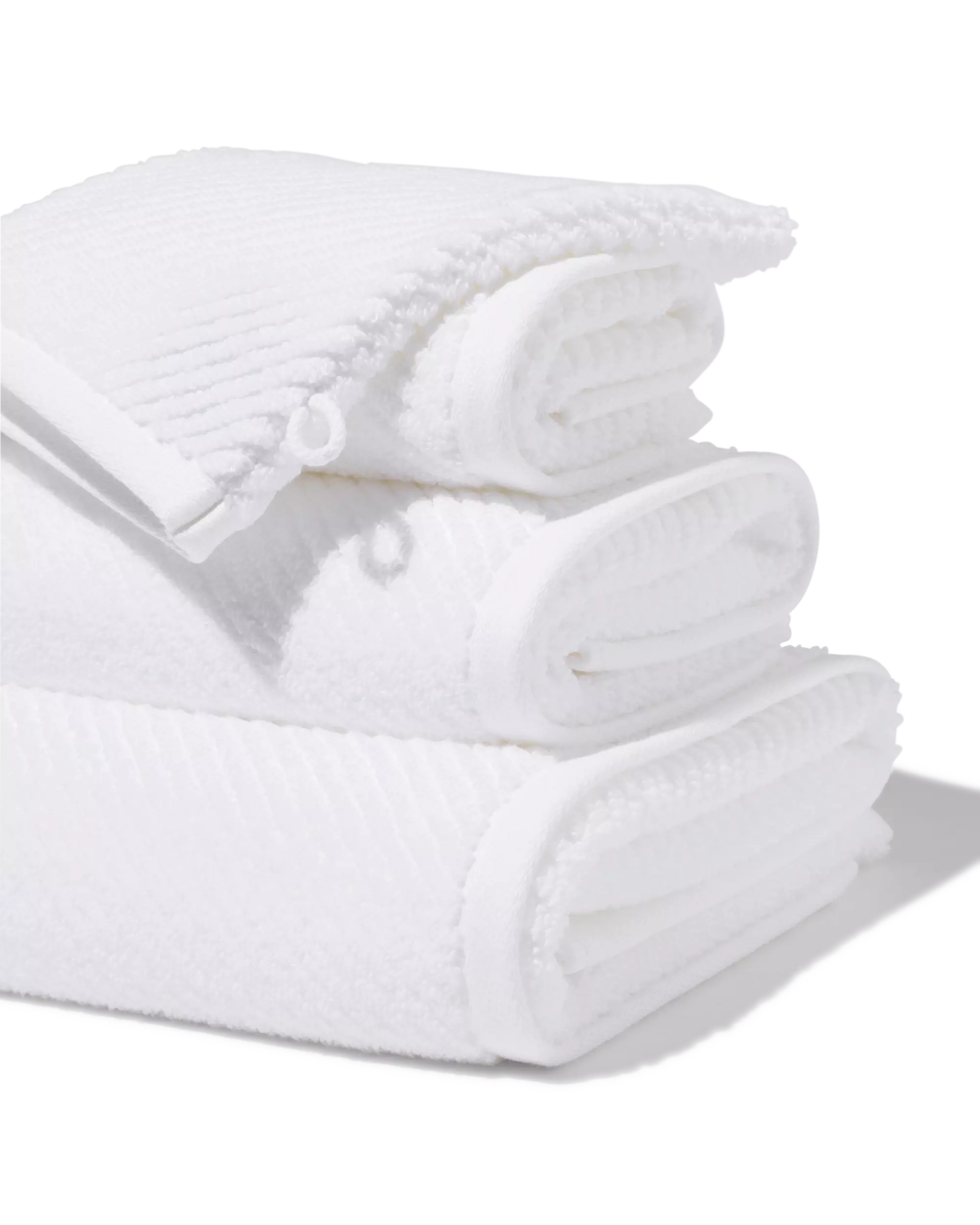 washandje 16x21cm zware kwaliteit diagonaal wit