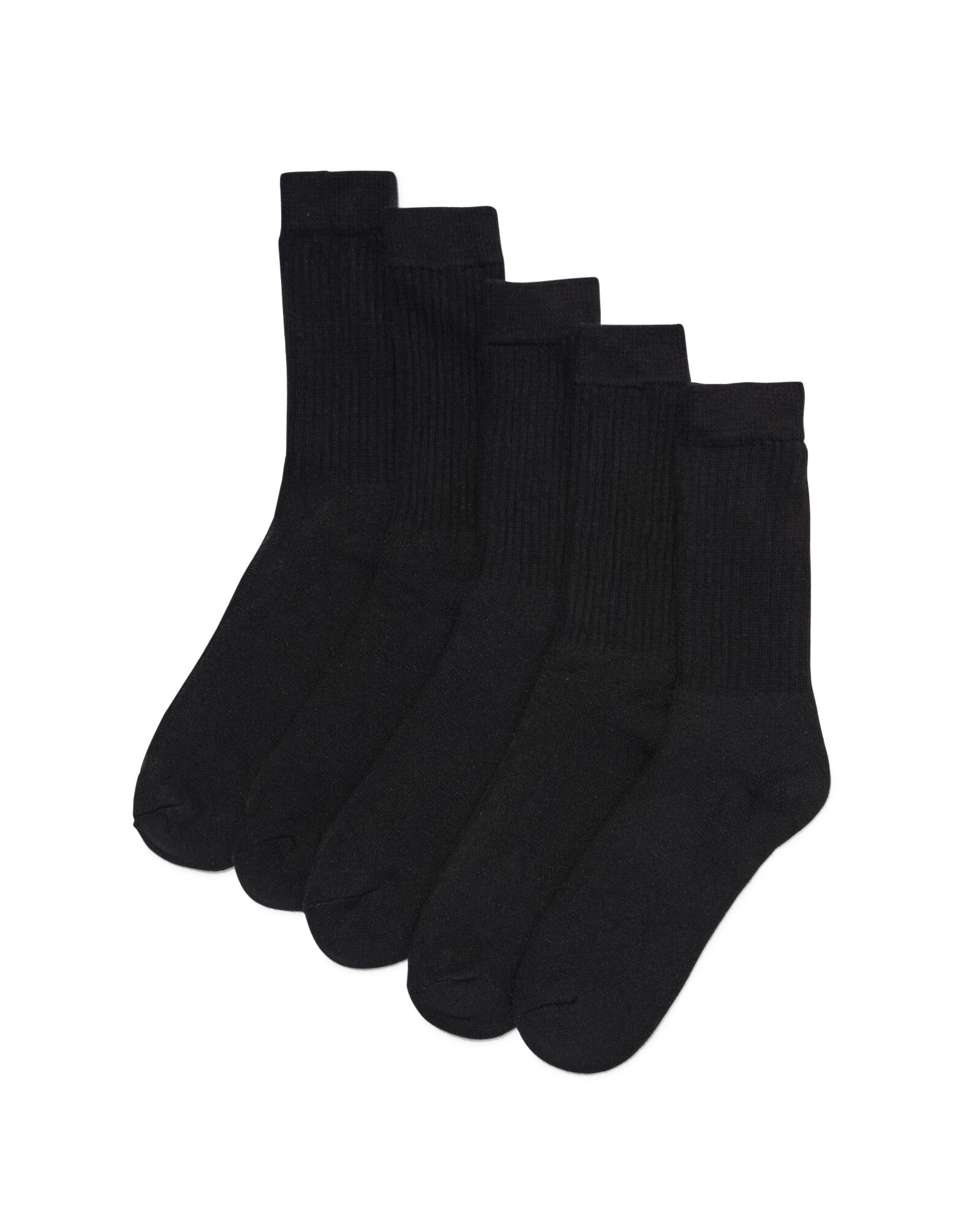 5 paires de chaussettes de sport homme noir noir - 4180010BLACK - HEMA