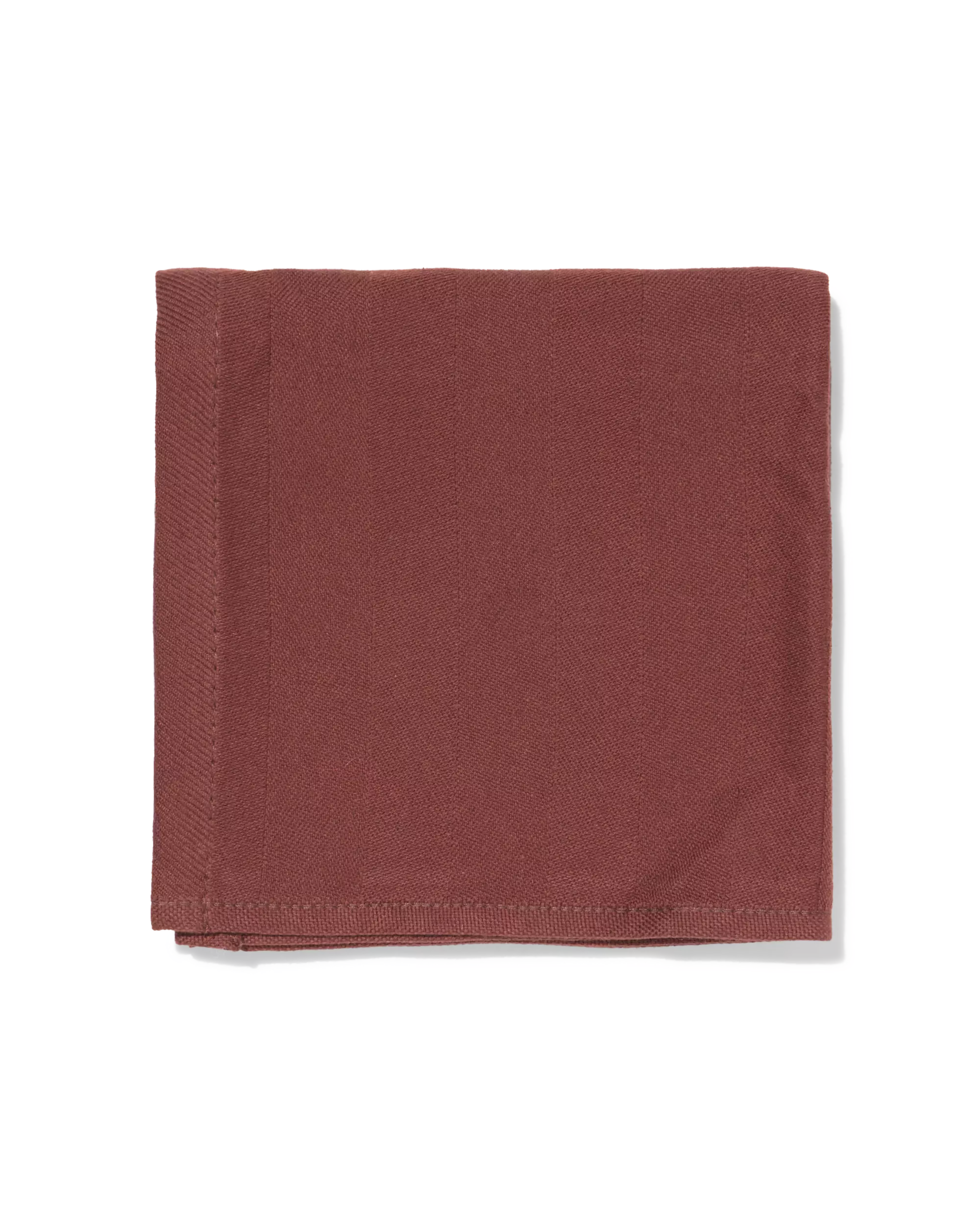 torchon 65 x 65 cm coton marron