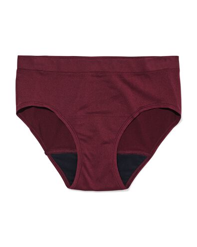 menstruatiehipster naadloos lichte absorptie donkerrood - 19608419DARKRED - HEMA