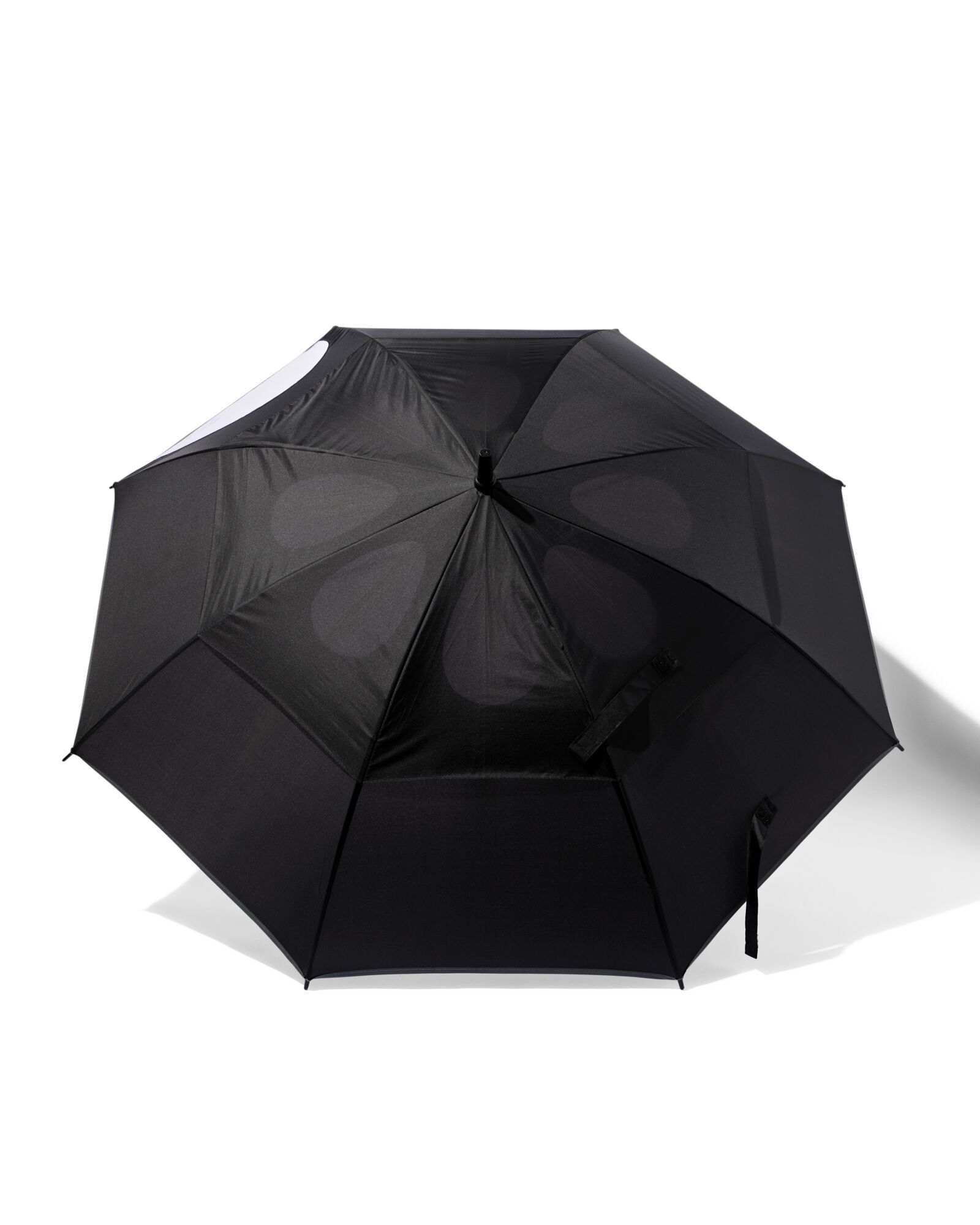 windbestendige paraplu &Oslash;114x89 zwart - 16830015 - HEMA