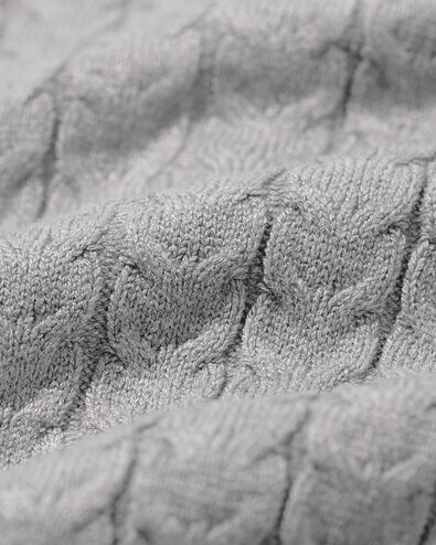 damesvest Livia kabel middengrijs middengrijs - 36213850MIDGREY - HEMA