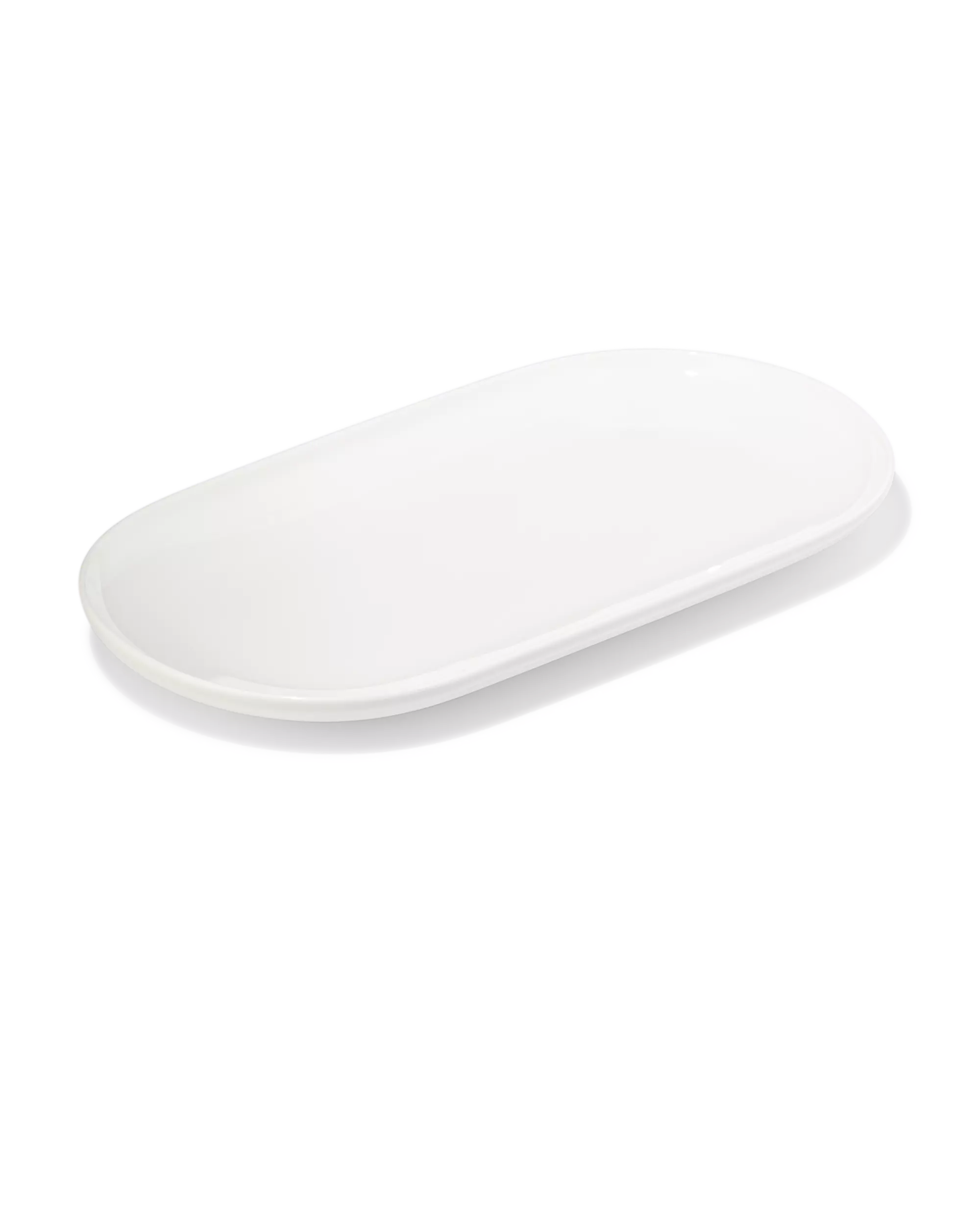plat de service 16 x 30 x 2cm Knap new bone china blanc