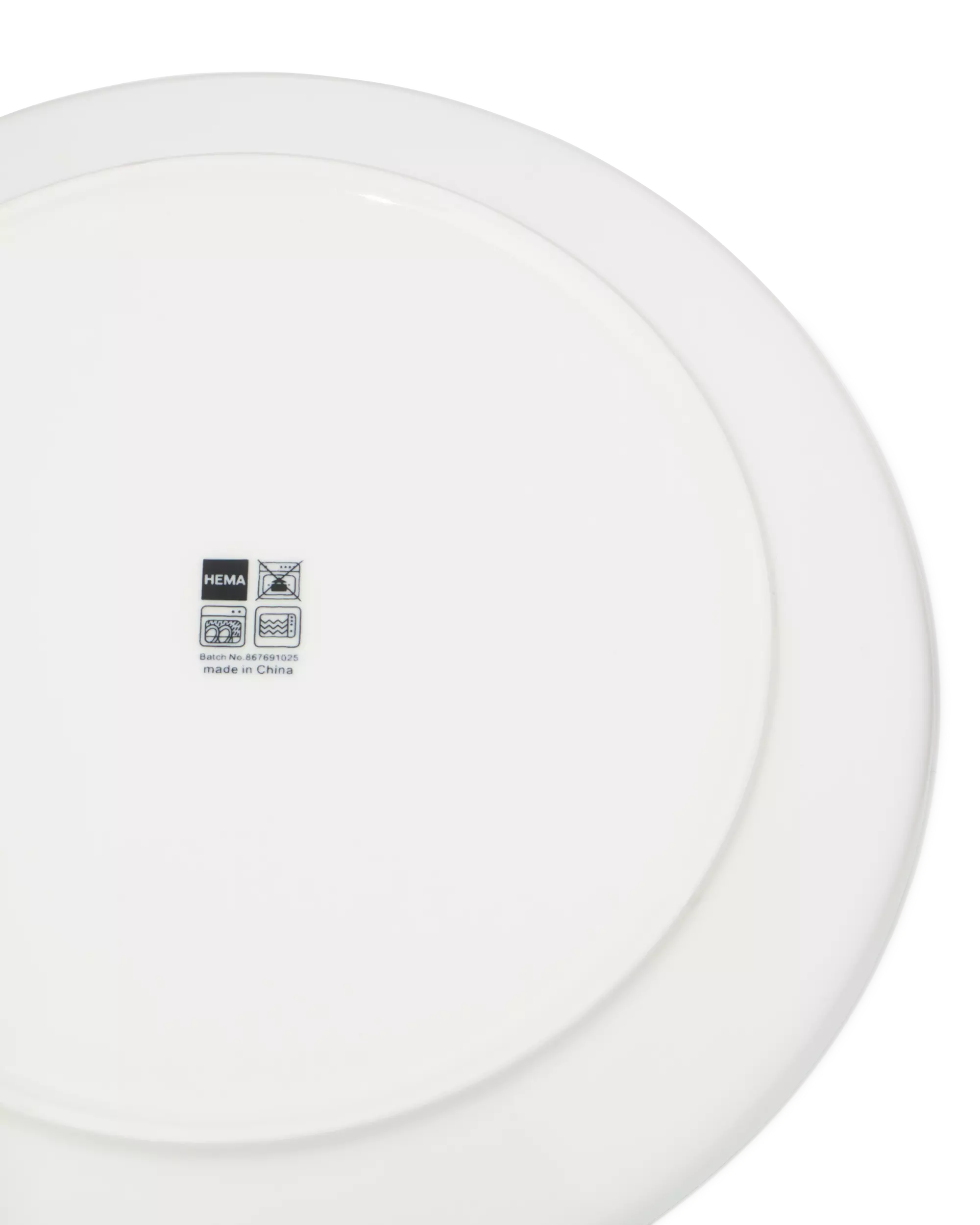 dinerbord Ø26.5cm Knap new bone china wit