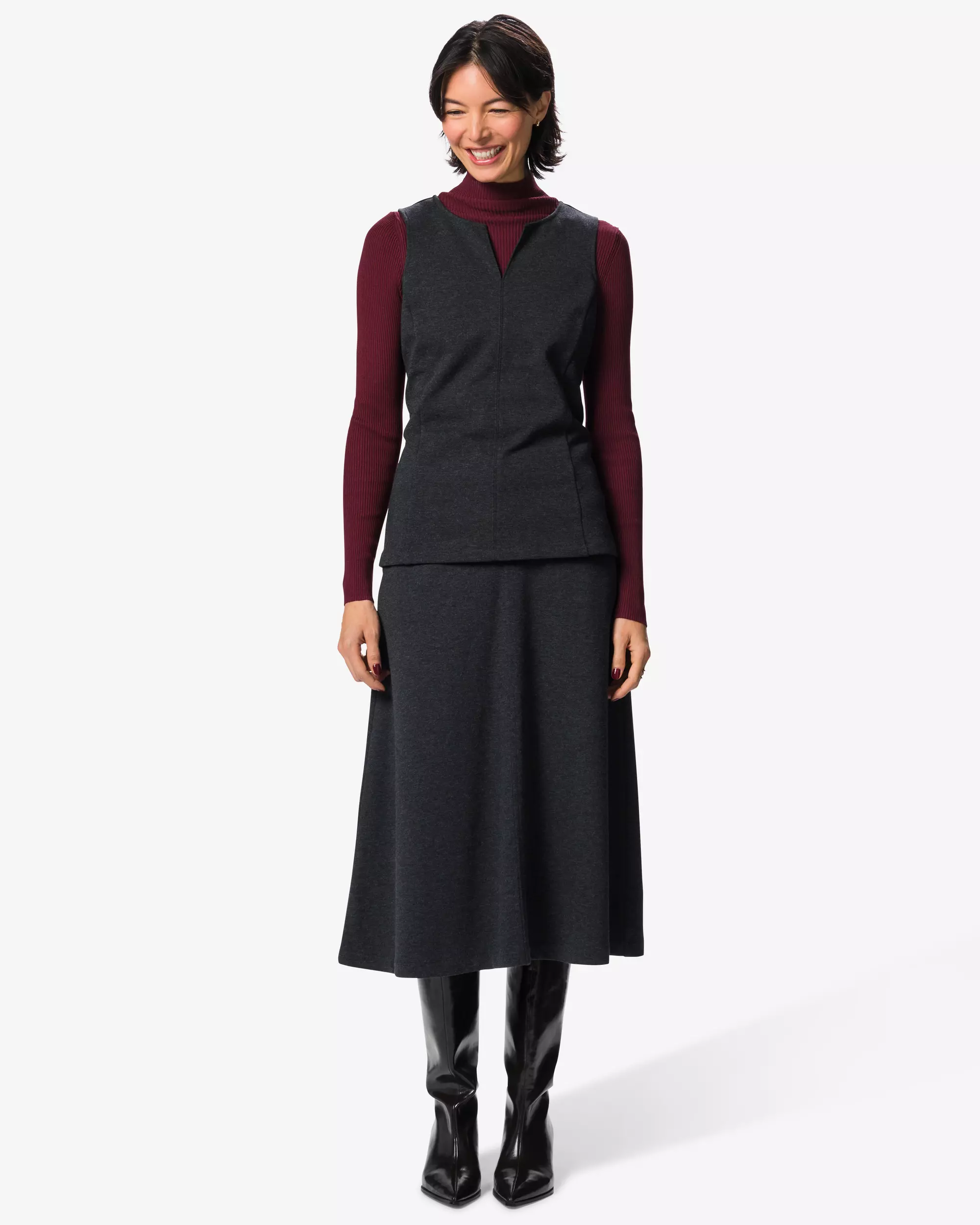 jupe femme coupe trapèze jersey