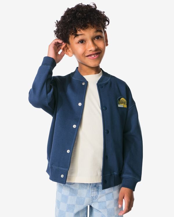 bomber enfant bomber bleu bleu - 30721348BLUE - HEMA