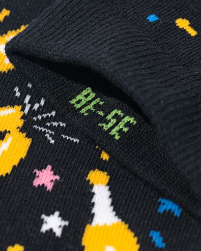 chaussettes avec coton cheers noir - 4103410BLACK - HEMA
