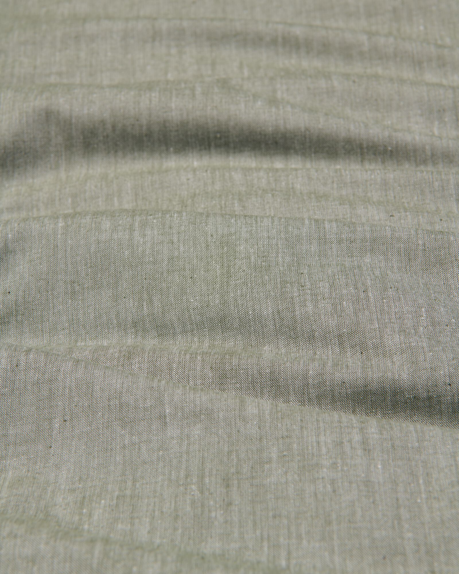 housse de couette chambray 200x200/220 vert - 5790231 - HEMA