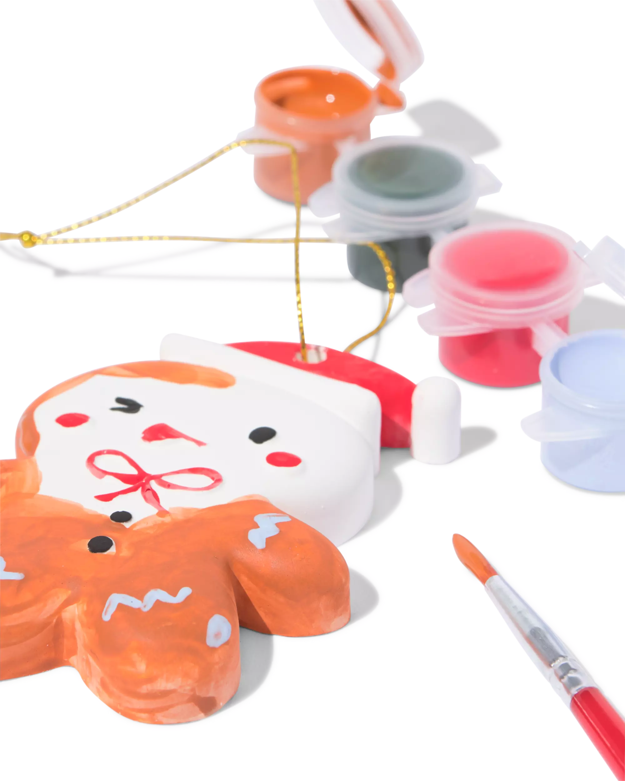 knutselpakket gips kerst hangers