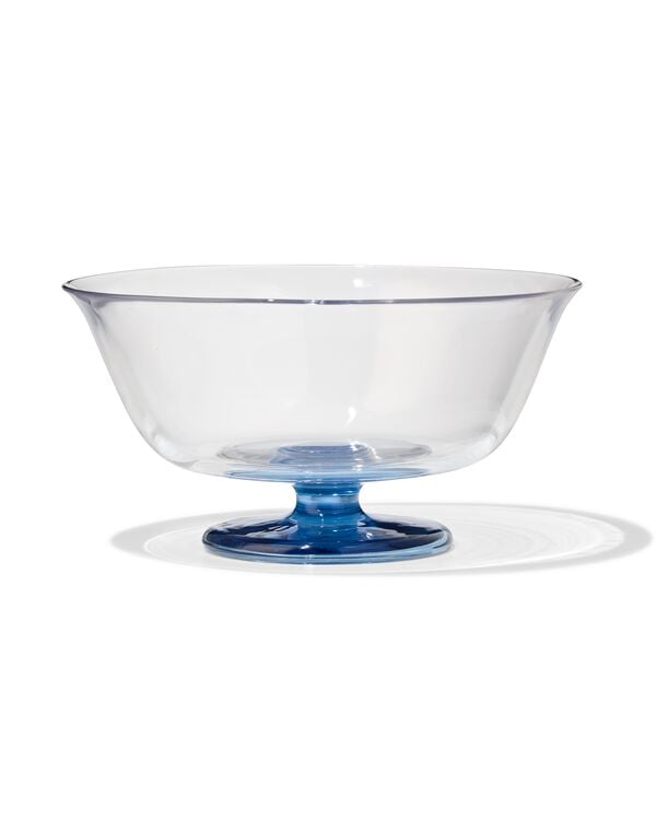 bol plat &agrave; trifle ⌀26 cm verre pied color&eacute; - 9650718 - HEMA