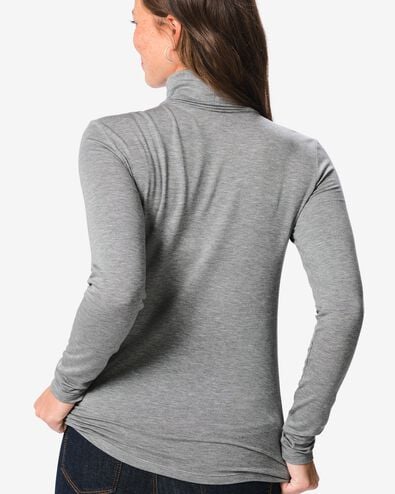 t-shirt femme thermique acrylique gris fonc&eacute; gris fonc&eacute; - 36307690DARKGREY - HEMA