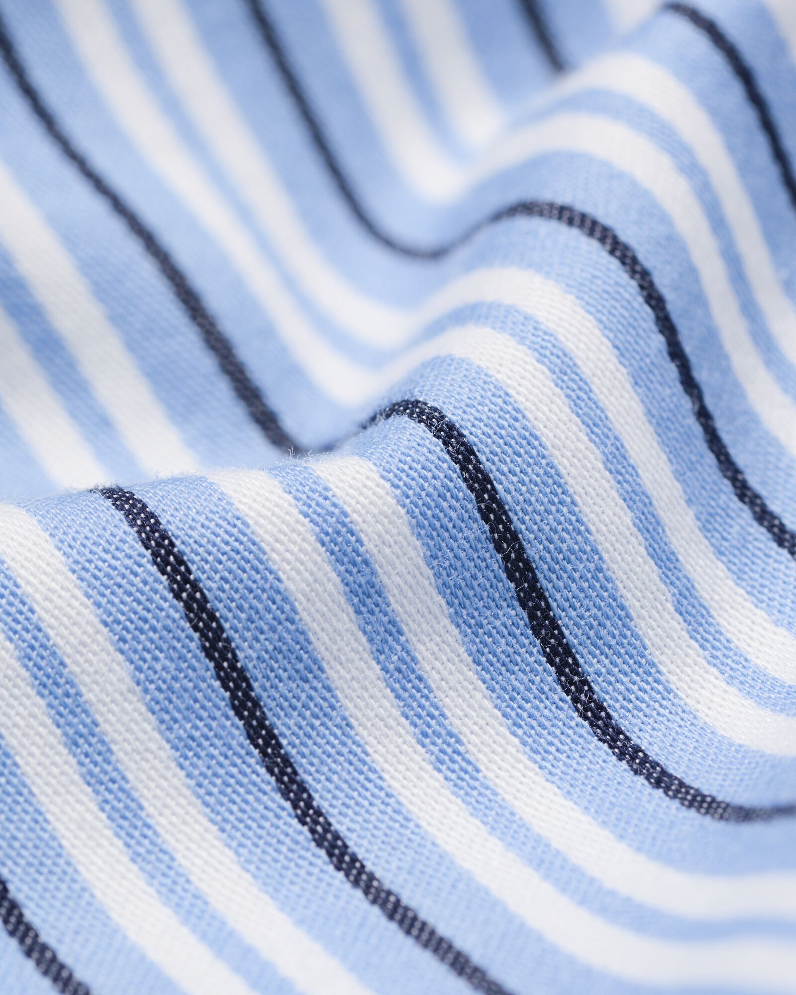Herren-Pyjama Palle, Popeline, gestreift mittelblau - 23686210MIDBLUE - HEMA